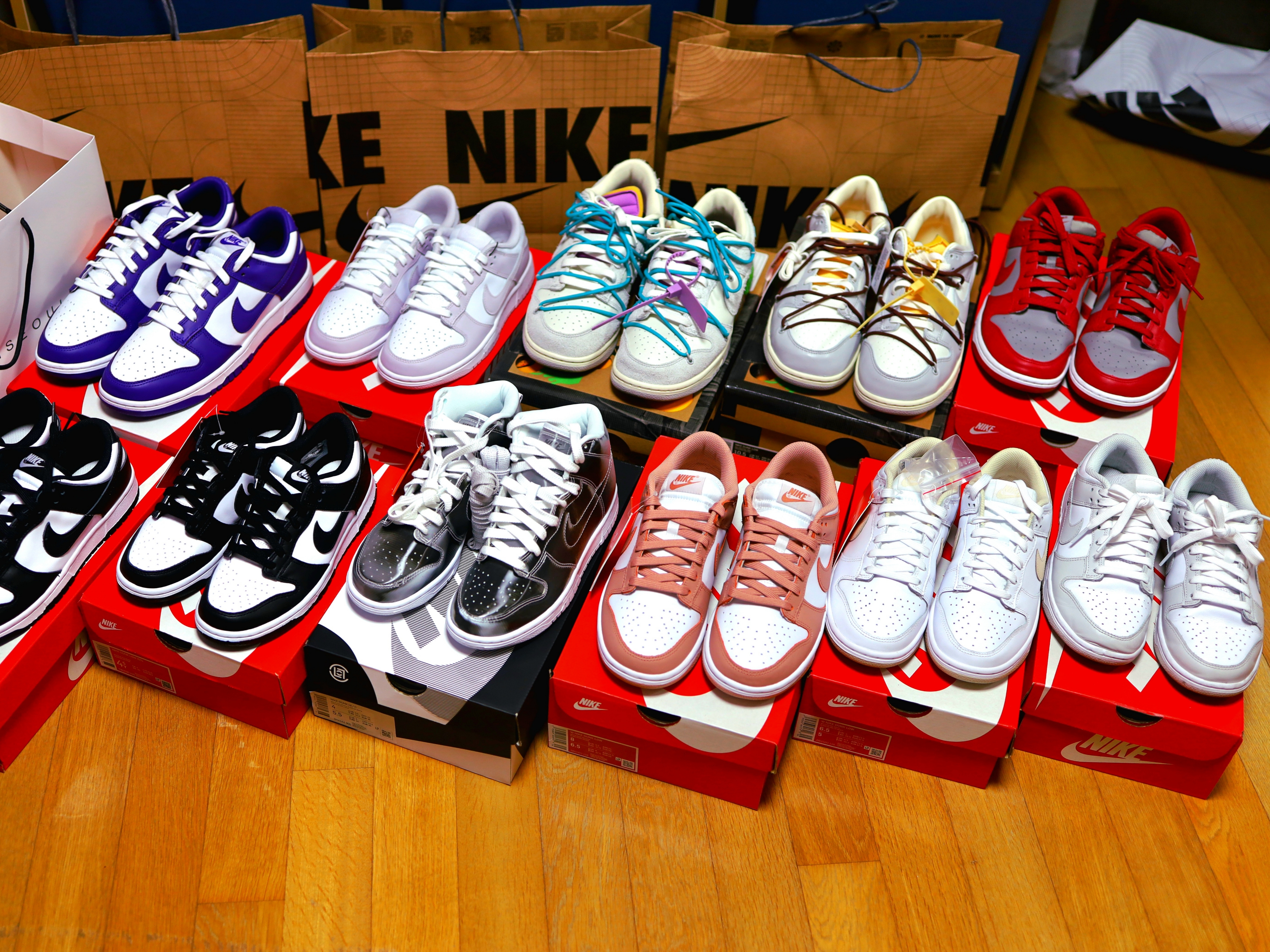 Nike Dunk Low Retro Championship Court Purple, (W) Nike Dunk Low Venice 착용 스타일