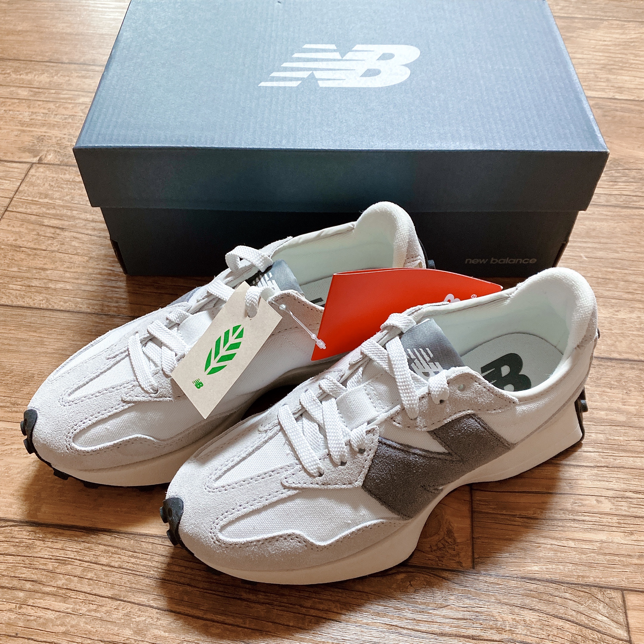 New Balance 327 Nimbus Cloud Rain Cloud 착용 스타일