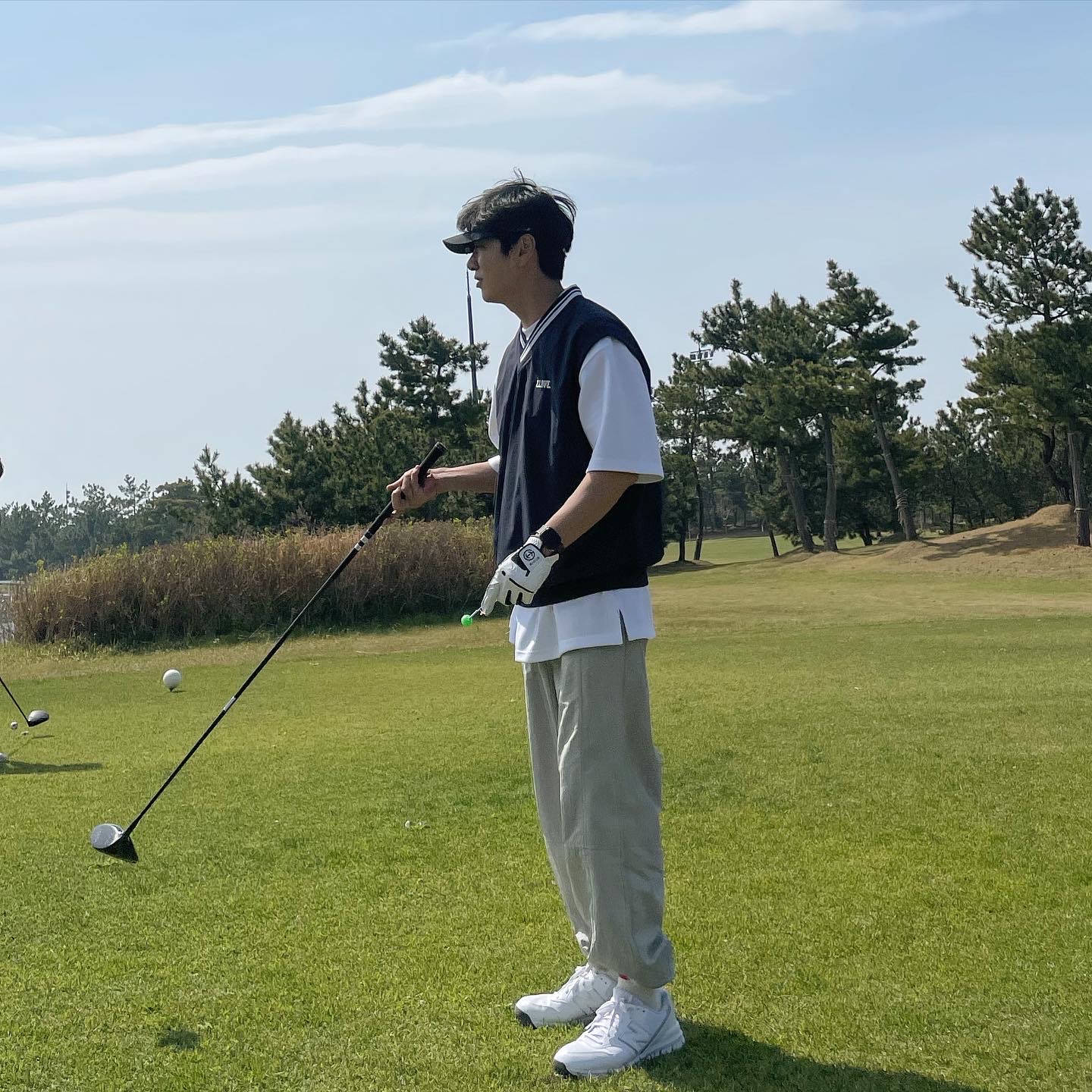 New Balance 996 Golf White 착용 스타일 - 1