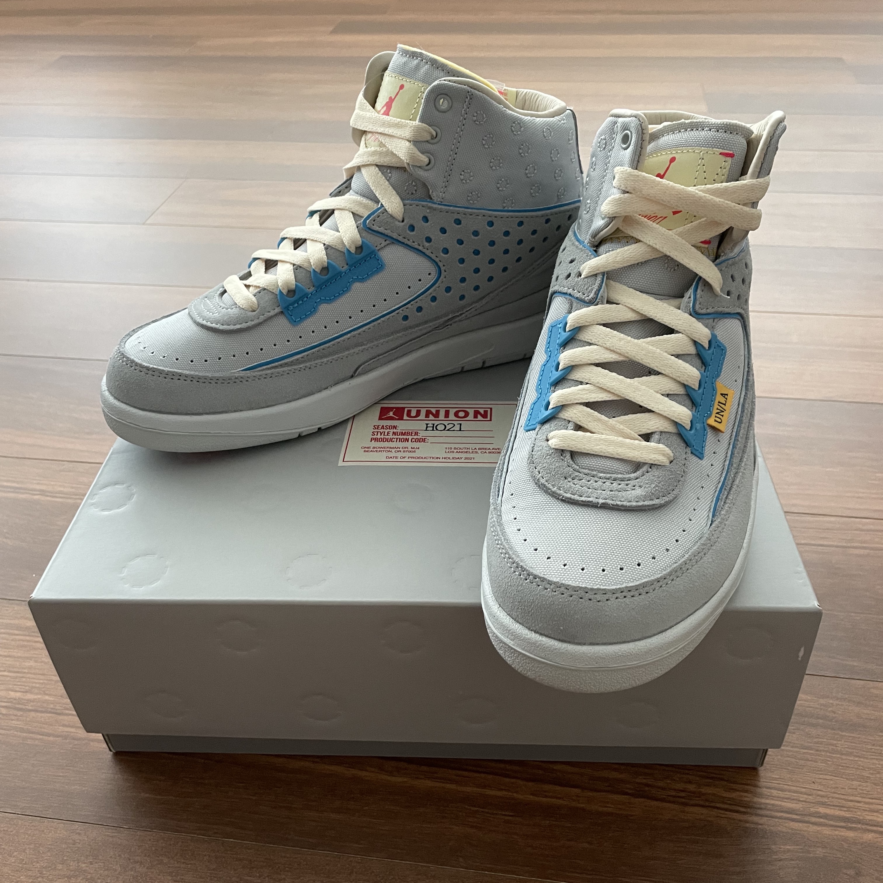 Jordan 2 x Union Retro SP Grey Fog 착용 스타일