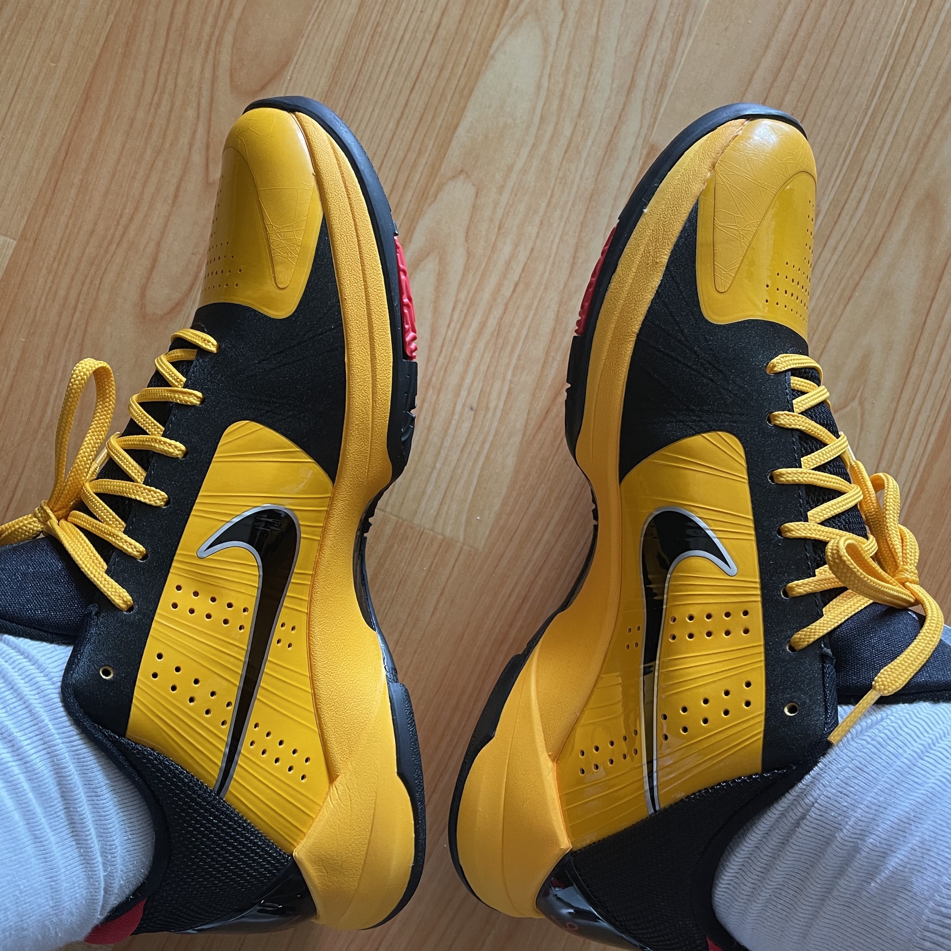 Nike Kobe 6 Protro Green Apple, Nike Kobe 5 Protro Bruce Lee 착용 스타일 - 4