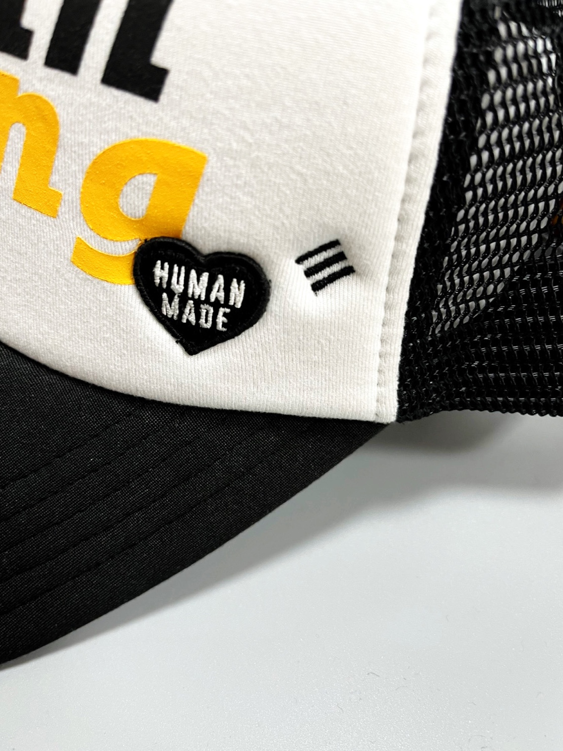 Human Made x A$AP Rocky Human Testing Mesh Cap Black White 착용 스타일
