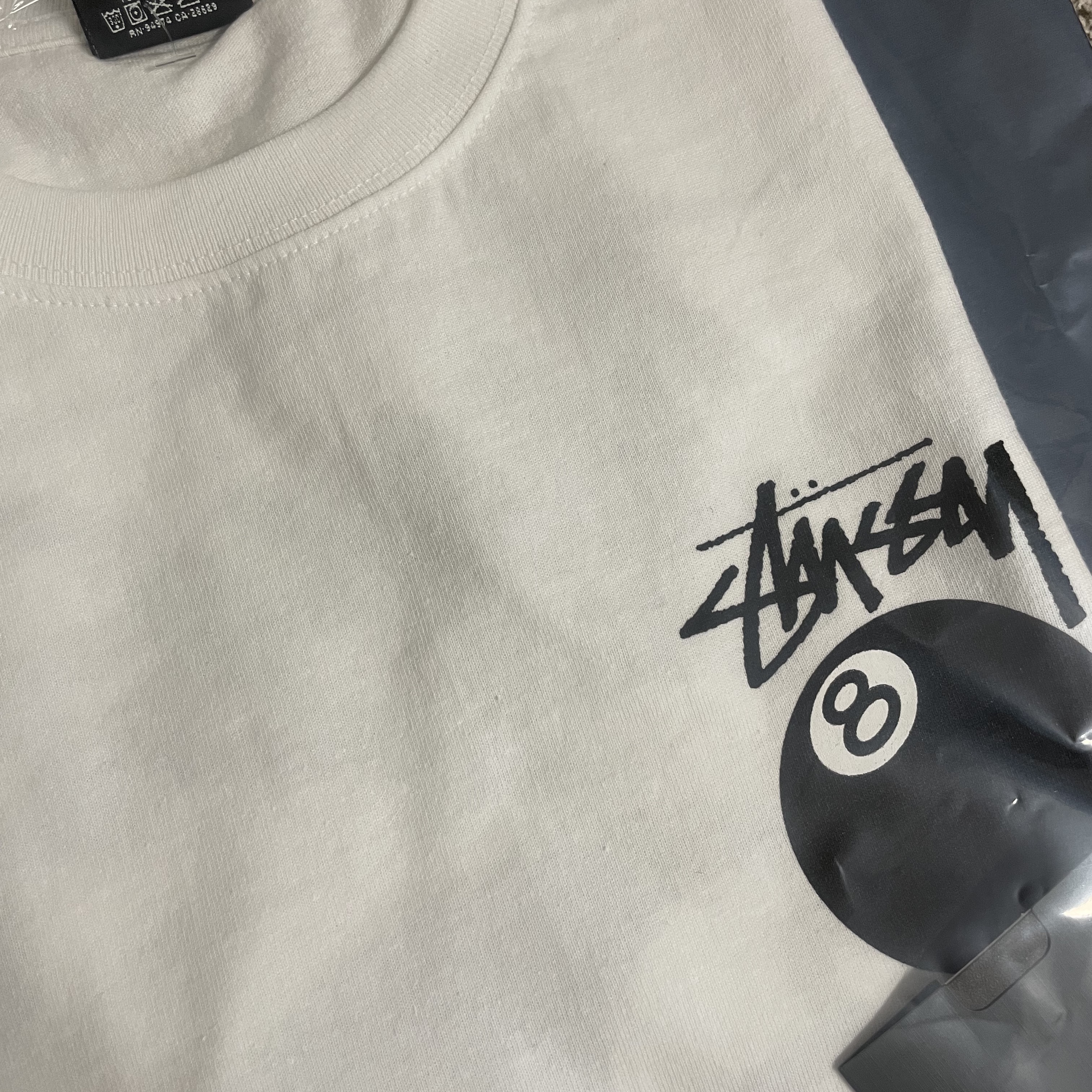 Stussy 8 Ball T-Shirt White - 22SS 착용 스타일