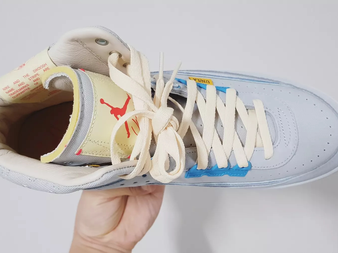 Jordan 2 x Union Retro SP Grey Fog 착용 스타일 - 3