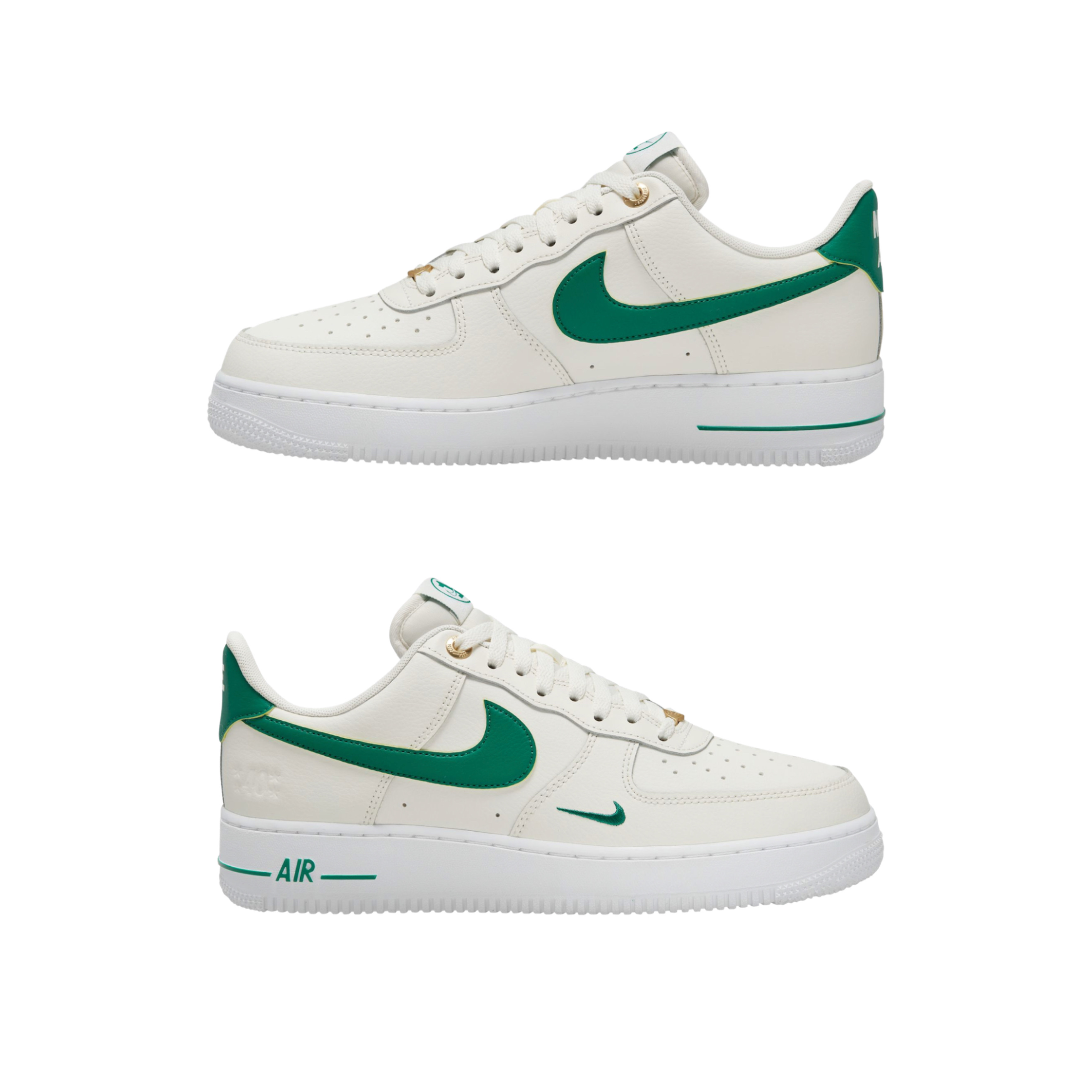 Nike Air Force 1 '07 LV8 Varsity White Pine Green, Nike Air Force 1 '07 Stitch Pine Green 착용 스타일 - 2