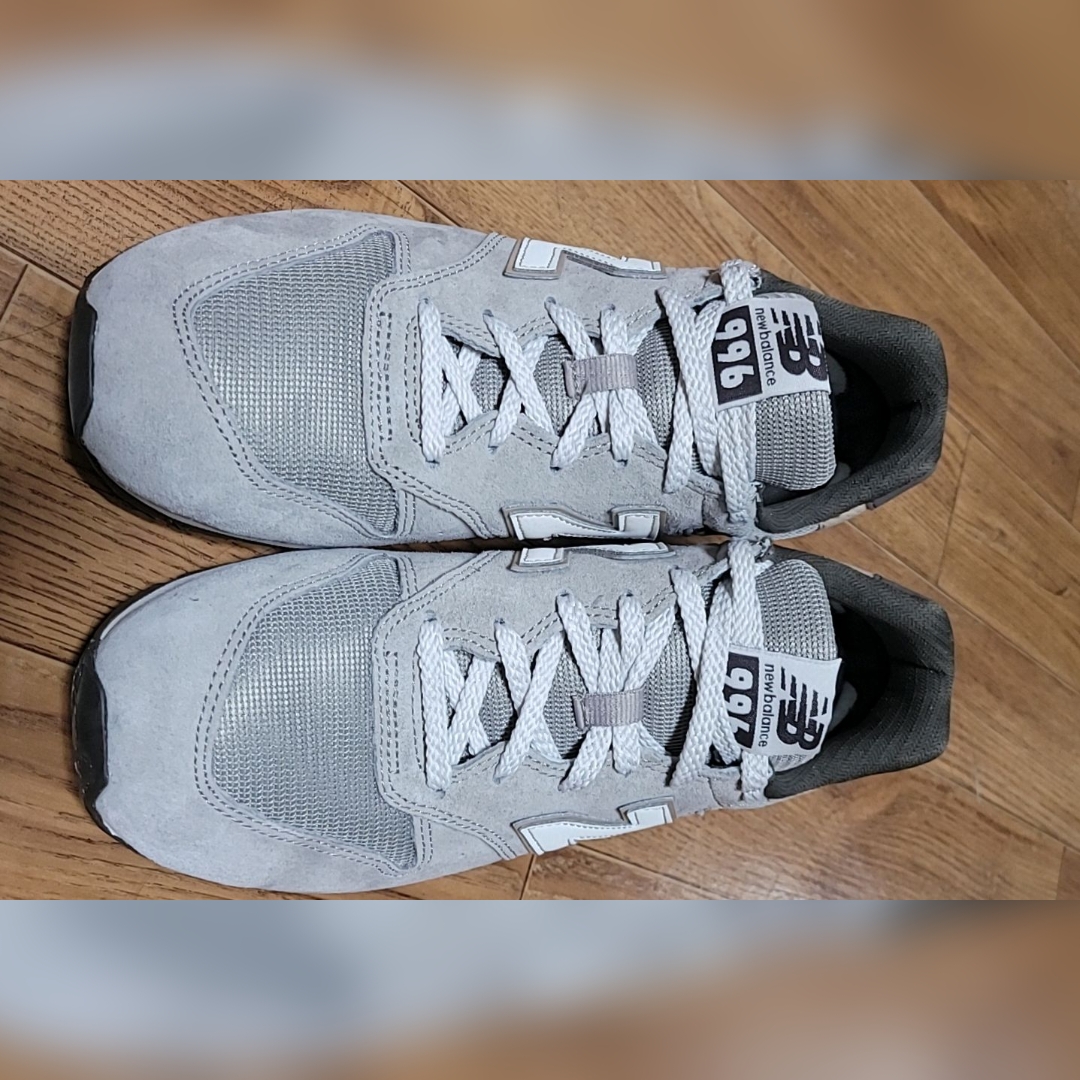 New Balance 996 Brown 착용 스타일 - 2