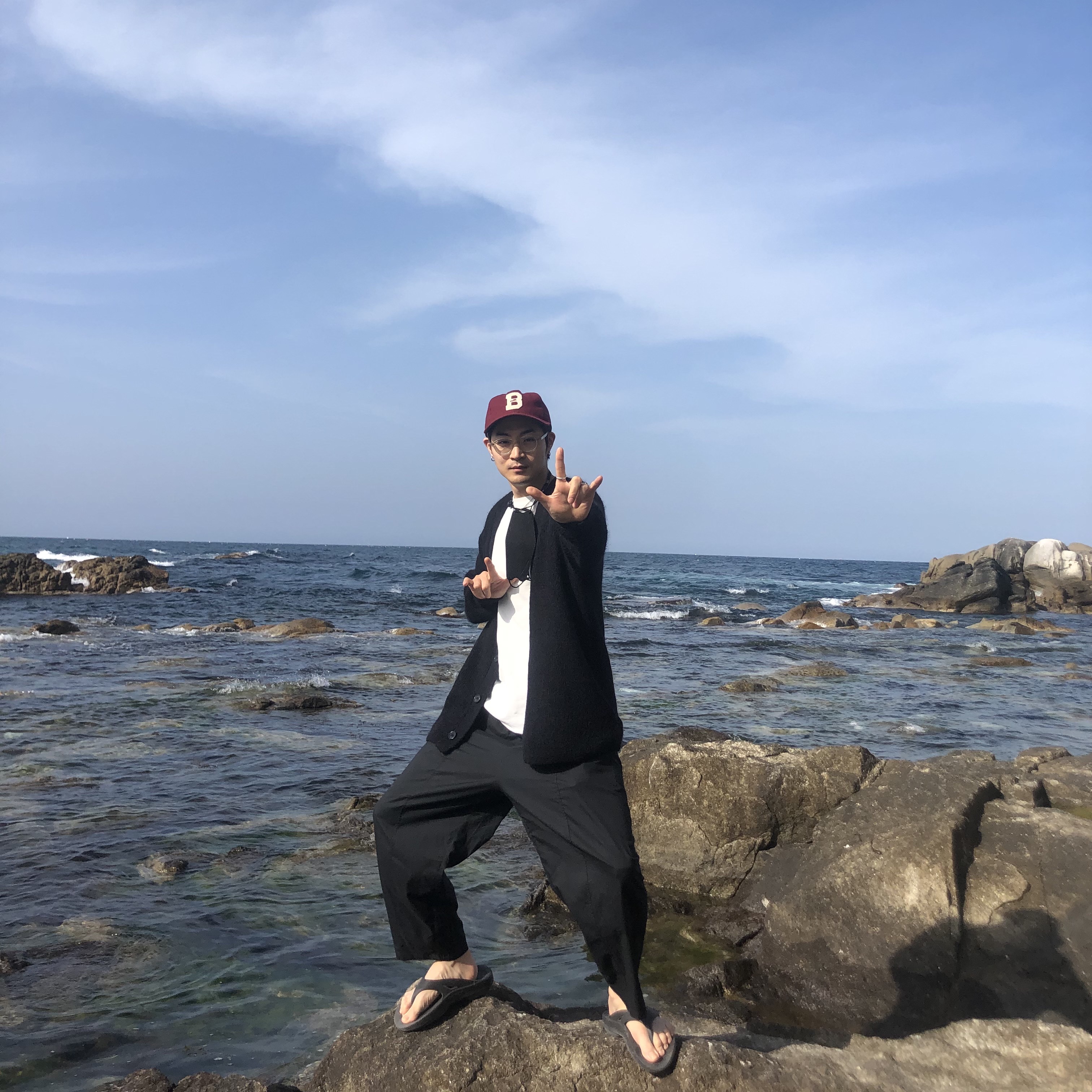 Oofos OOriginal Black 착용 스타일
