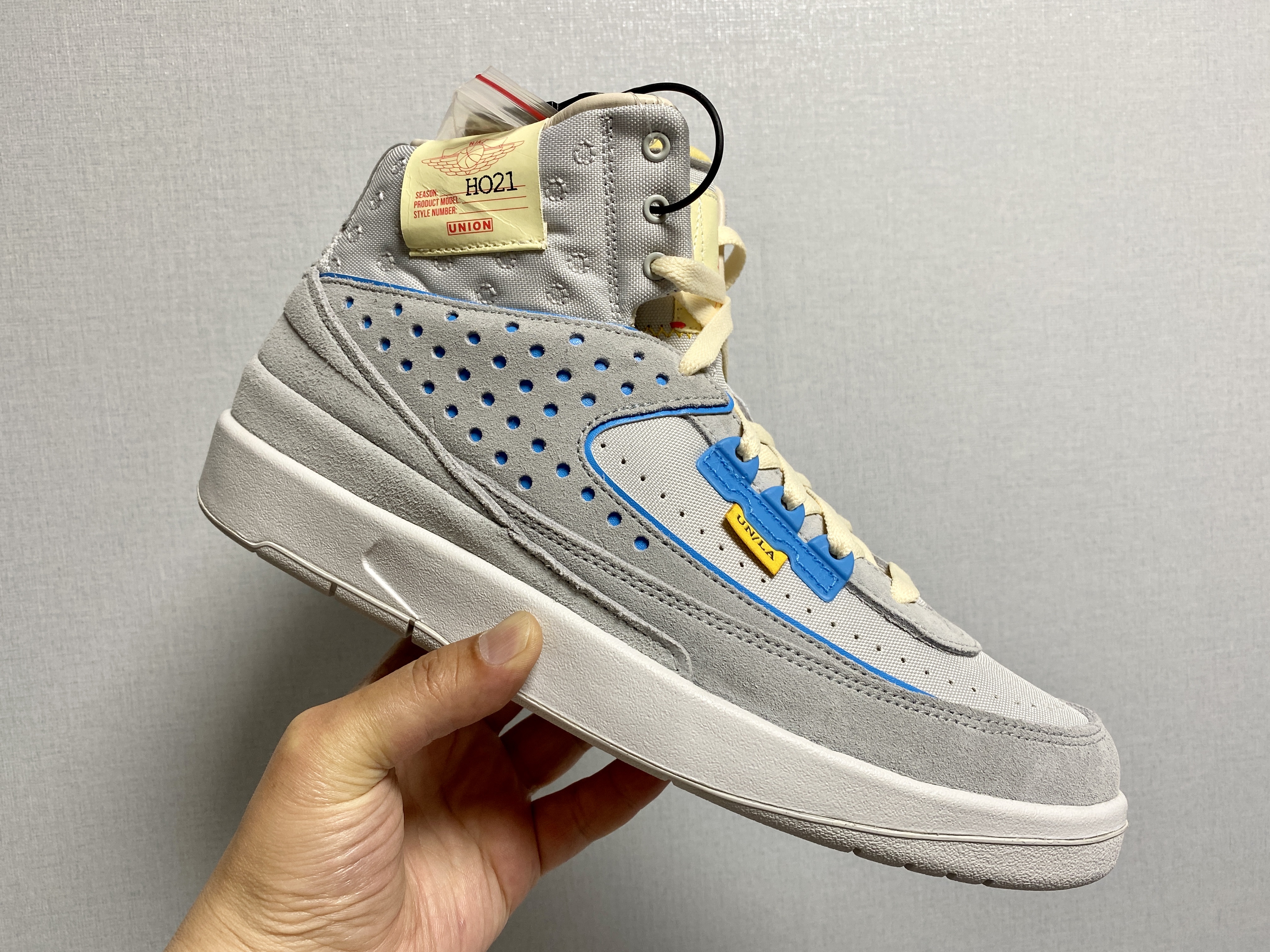 Jordan 2 x Union Retro SP Grey Fog 착용 스타일 - 1