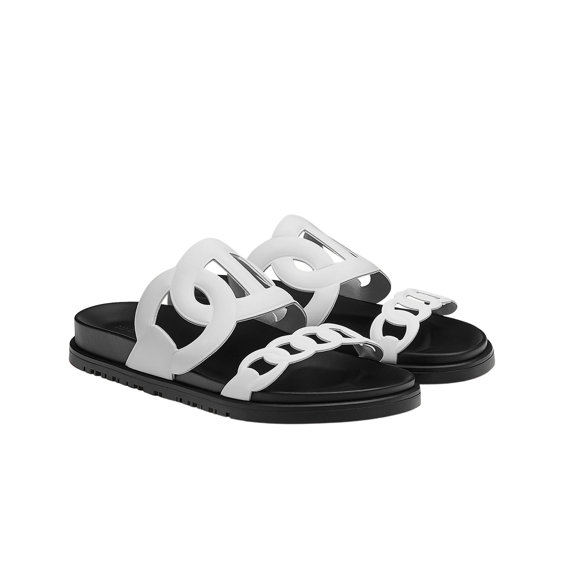 (W) 에르메스 엑스트라 샌들 나파 & 블랑((W) Hermes Extra Sandal Nappa & Blanc) - 2