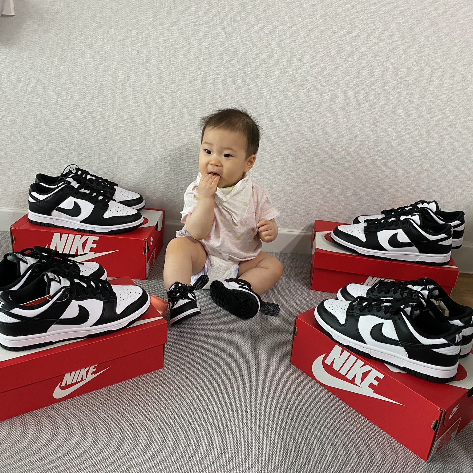 Nike Dunk Low Retro Black, (W) Nike Dunk Low Black 착용 스타일