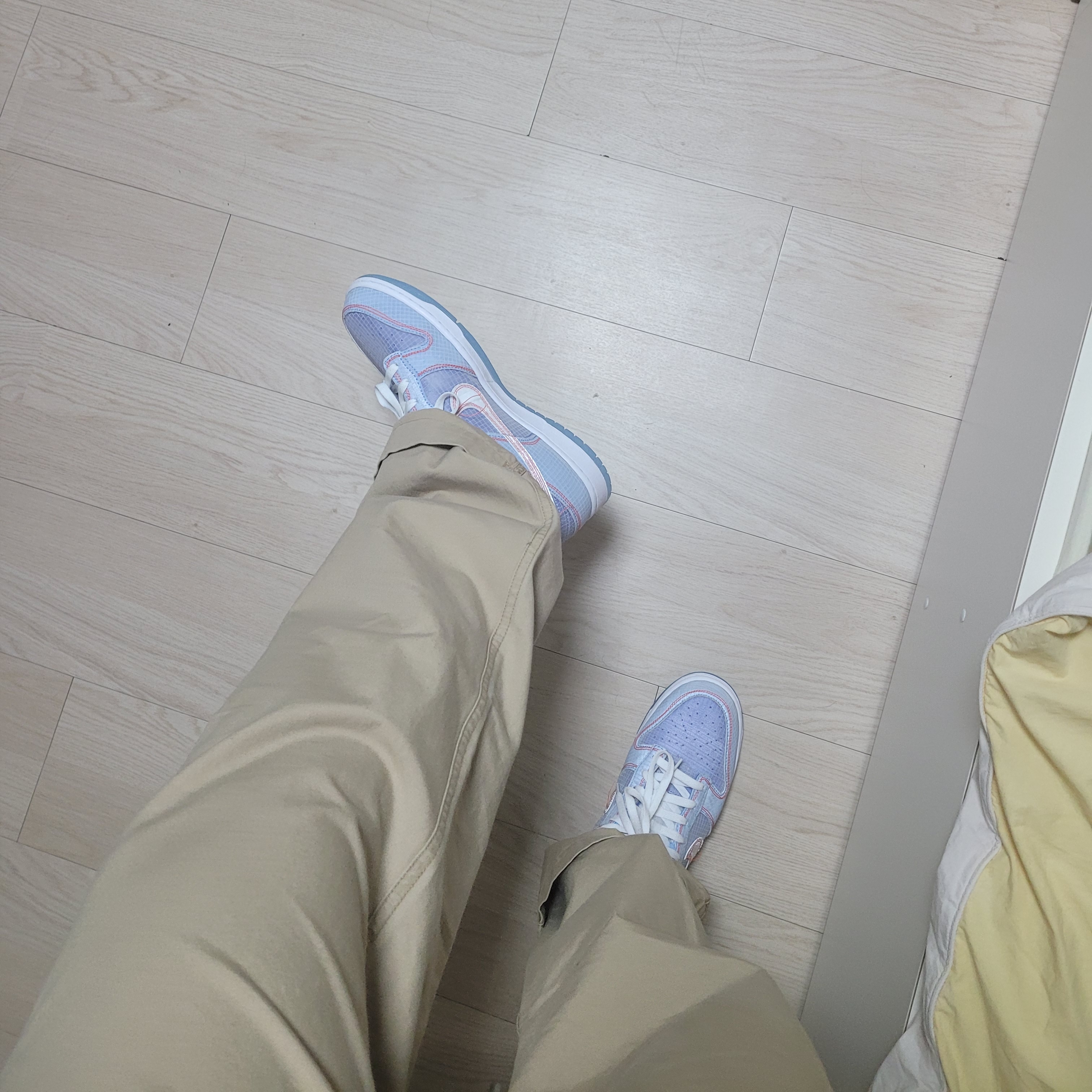 Nike x Union Dunk Low Passport Pack Argon, Jordan x Travis Scott Canvas Pants - US/EU 착용 스타일
