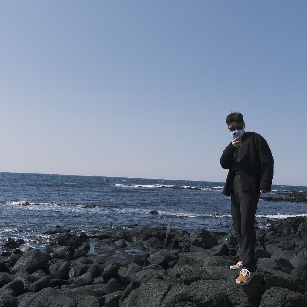 Essentials Long Sleeve French Terry Polo Black - 21SS, Vans Vault OG Style 43 LX Cadmium Yellow 착용 스타일 - 2