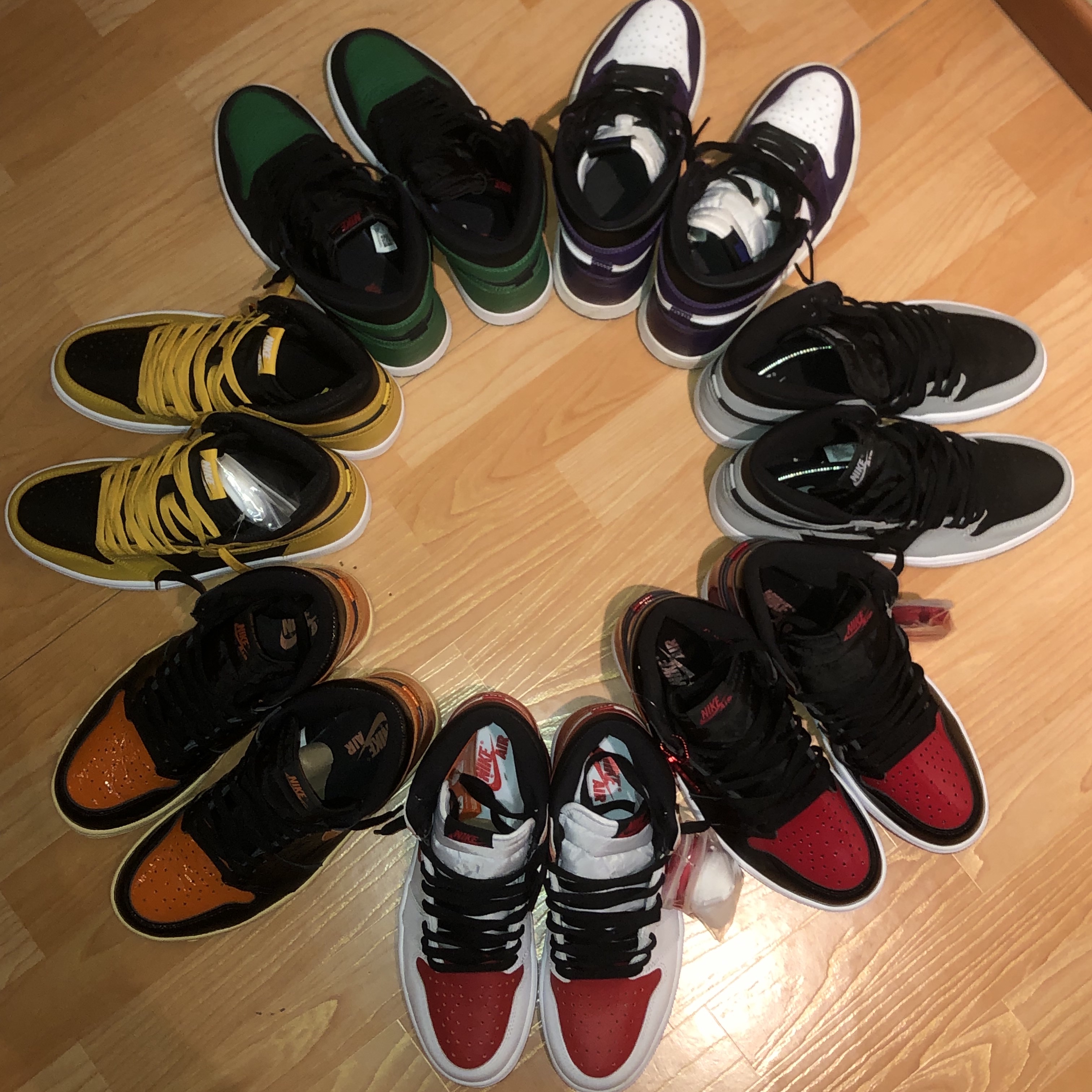 Jordan 1 Retro High OG Court Purple 2020, Jordan 1 Retro High OG Shadow 2.0 착용 스타일