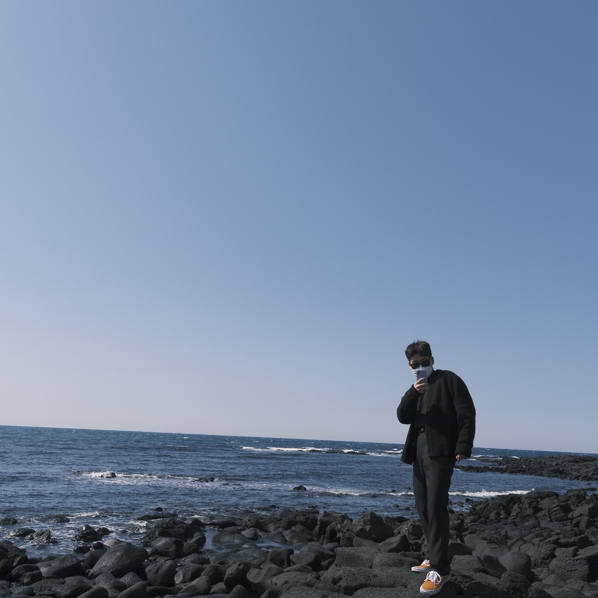 Essentials Long Sleeve French Terry Polo Black - 21SS, Vans Vault OG Style 43 LX Cadmium Yellow 착용 스타일 - 1