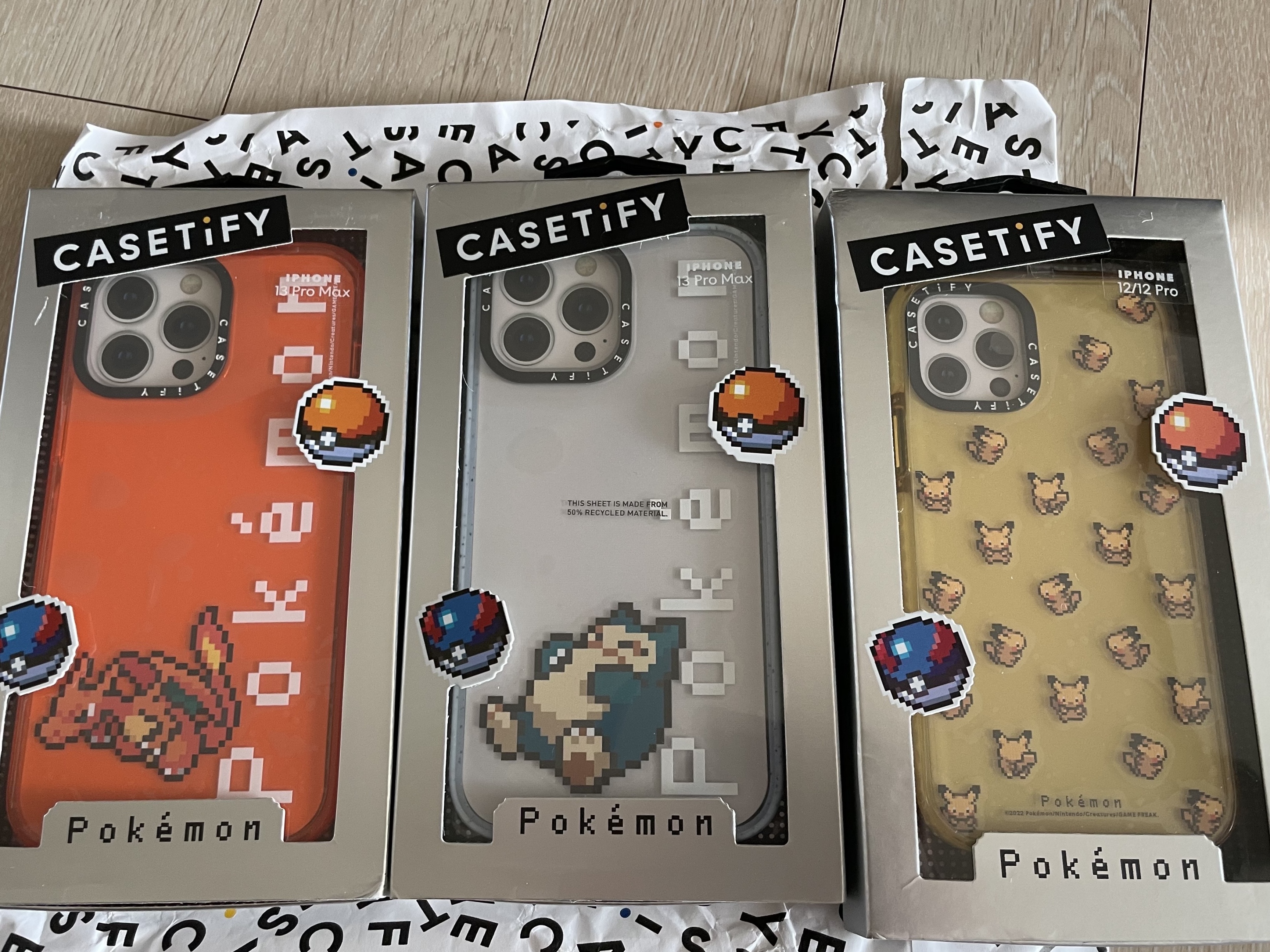 Casetify x Pokemon Pixel Giant Pokemon iPhone Impact Crush Case Snorlax Matte Vapor Blue, Casetify x Pokemon Pixel Giant Pokemon iPhone Impact Case Charizard Orange 착용 스타일