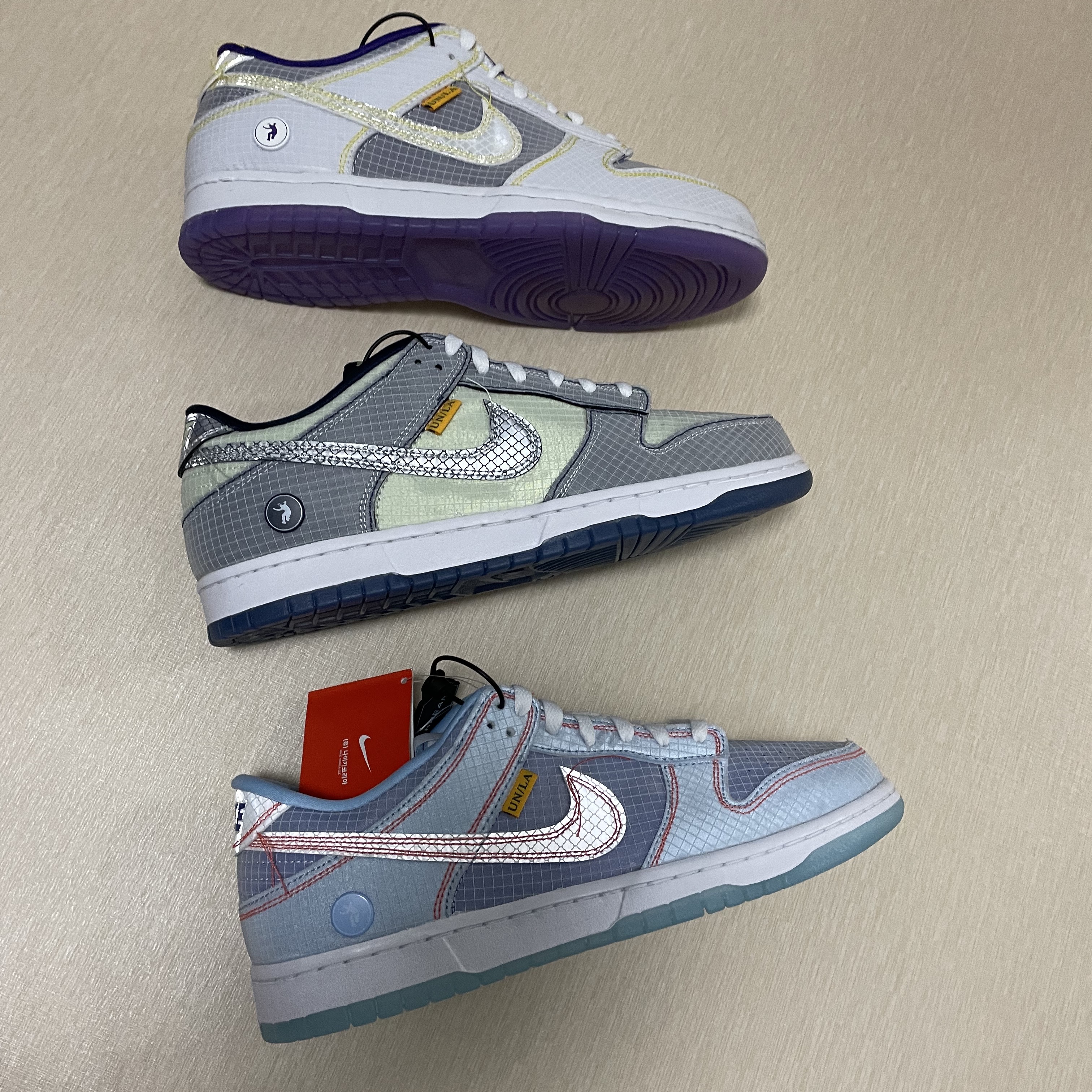 Nike x Union Dunk Low Passport Pack Pistachio, Nike x Union Dunk Low Passport Pack Argon 착용 스타일 - 1