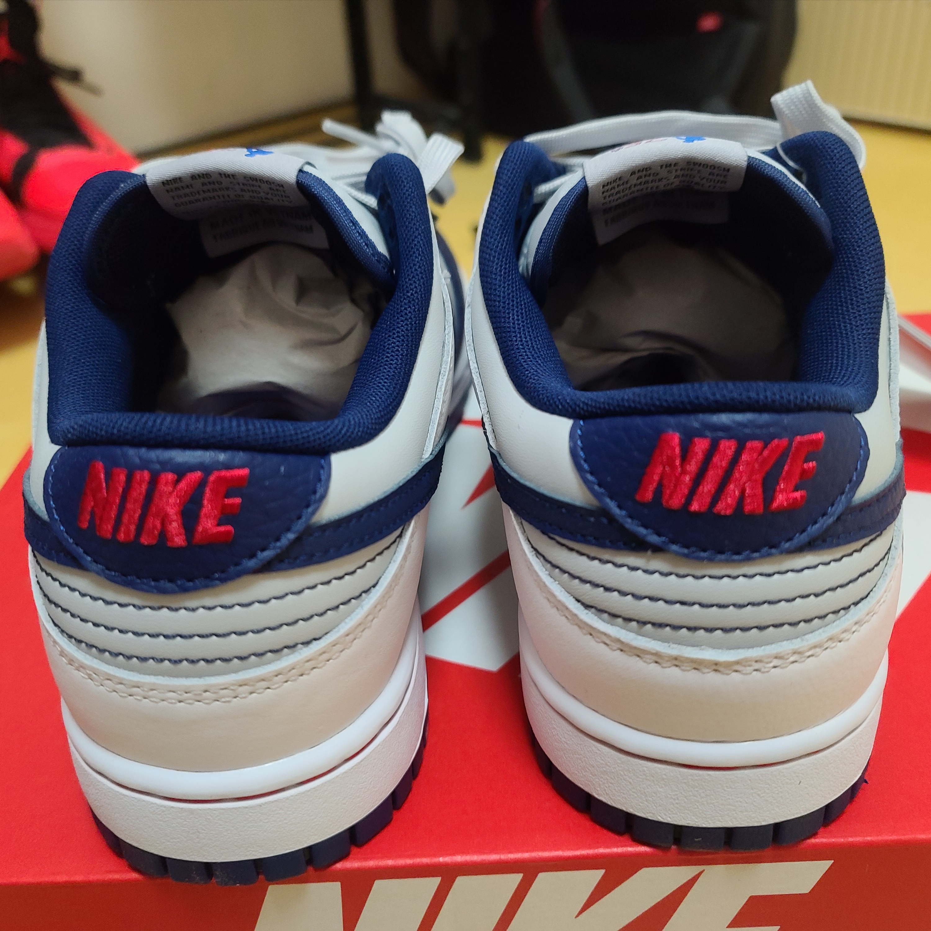 Nike x NBA Dunk Low Retro EMB Nets 착용 스타일 - 4