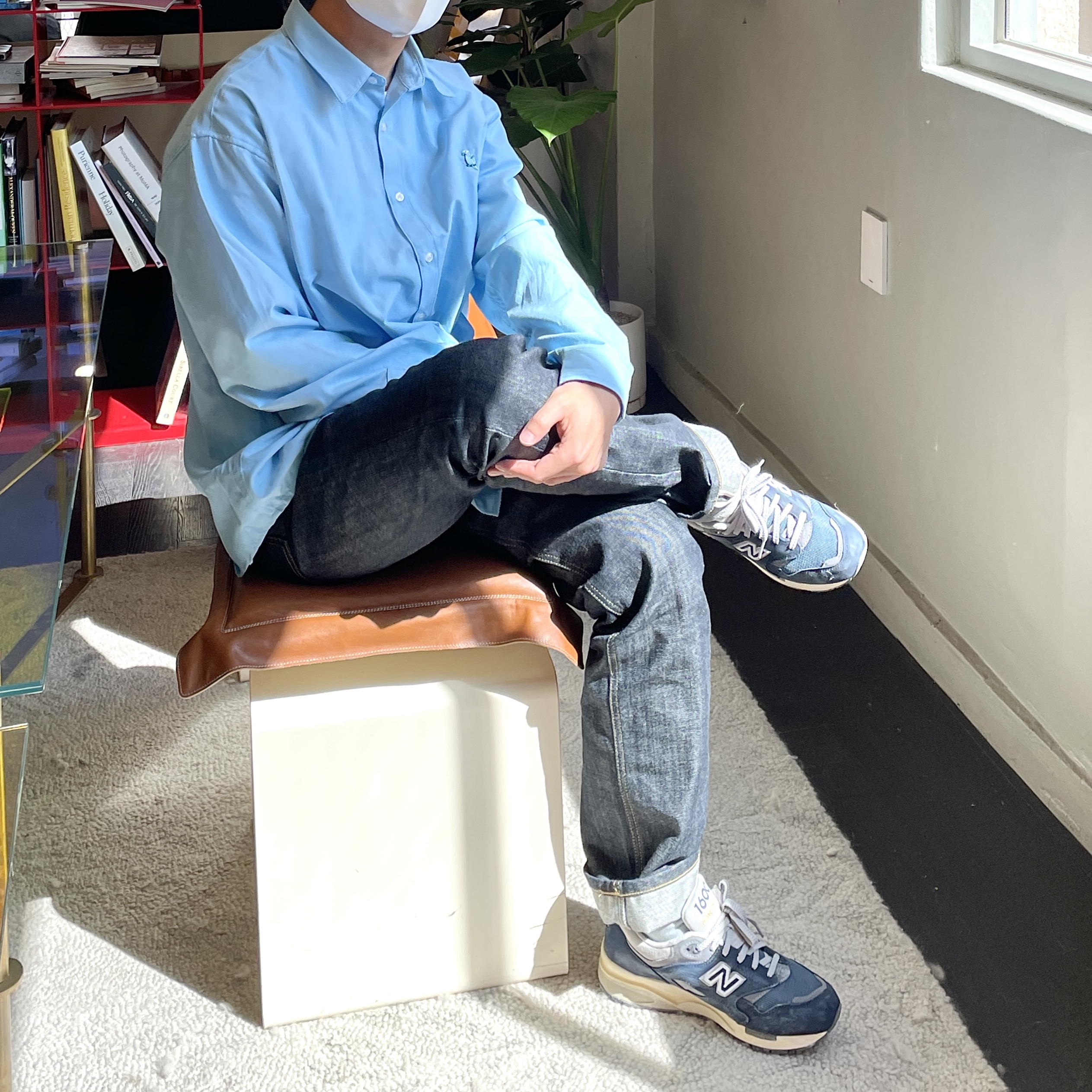New Balance 1600 Premium Vintage Navy 착용 스타일