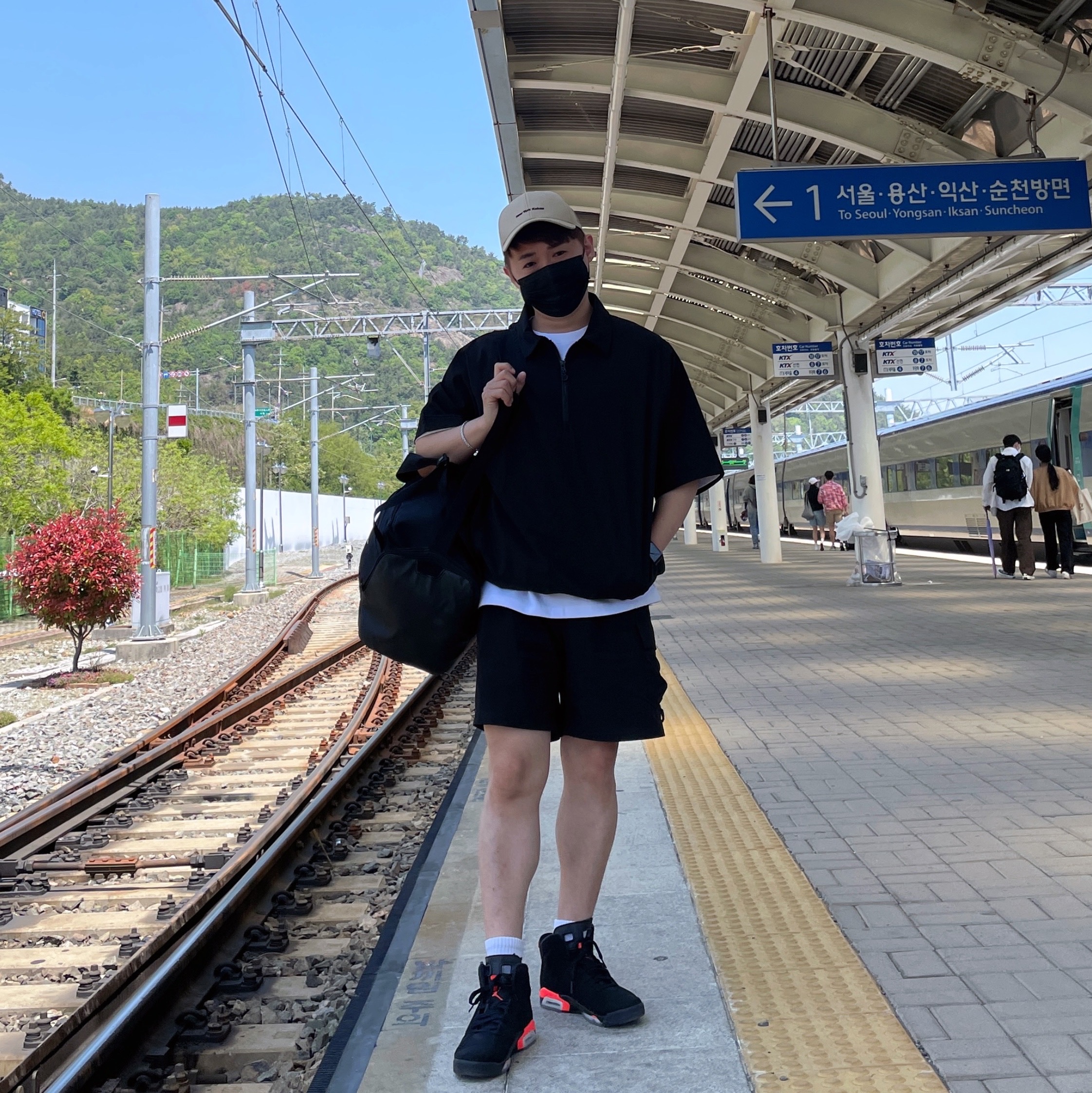 (GS) Jordan 6 Retro Infrared 2019 착용 스타일 - 1