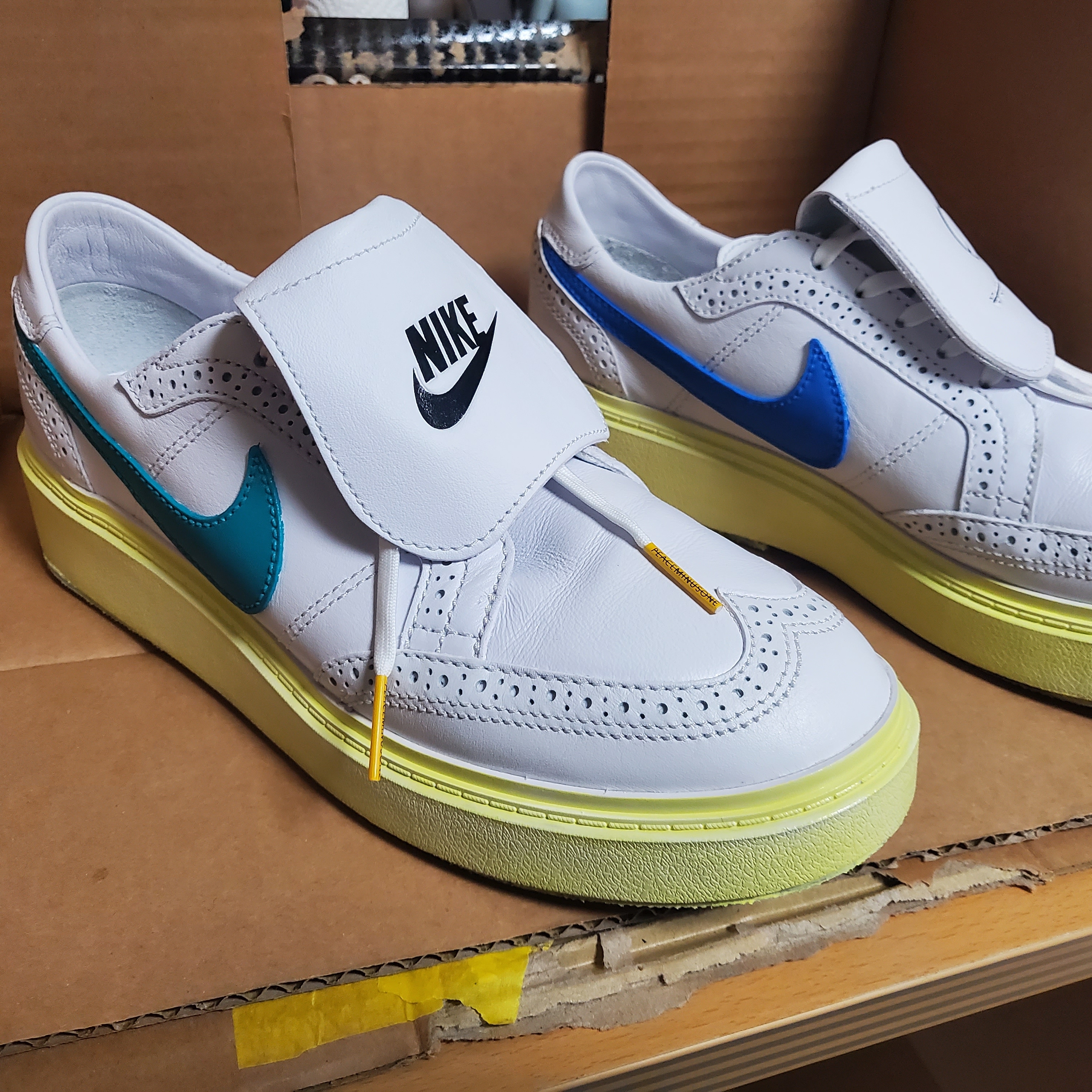 Nike x Peaceminusone Kwondo1 White 착용 스타일 - 3