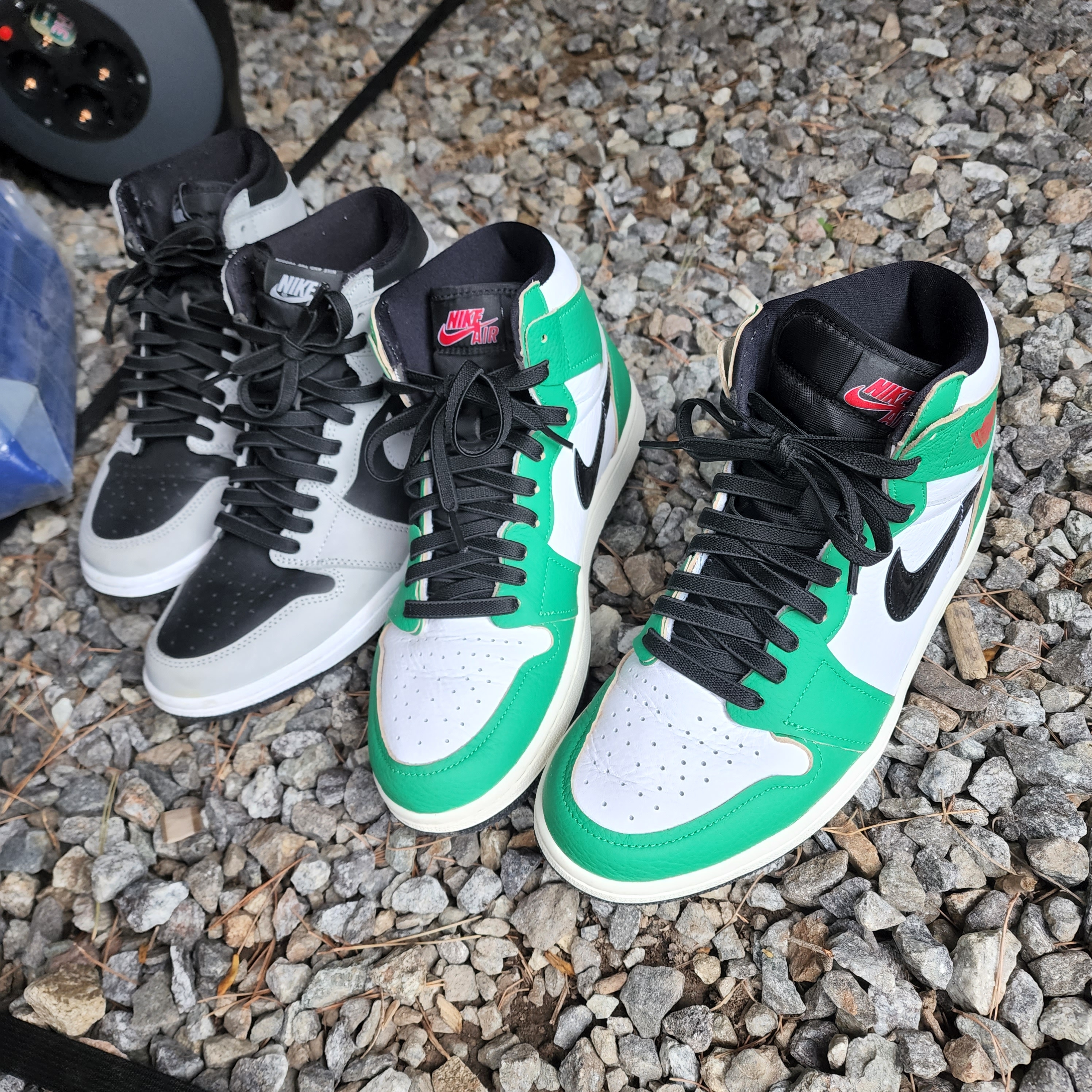 (W) Jordan 1 Retro High OG Lucky Green, Jordan 1 Retro High OG Shadow 2.0 착용 스타일 - 1
