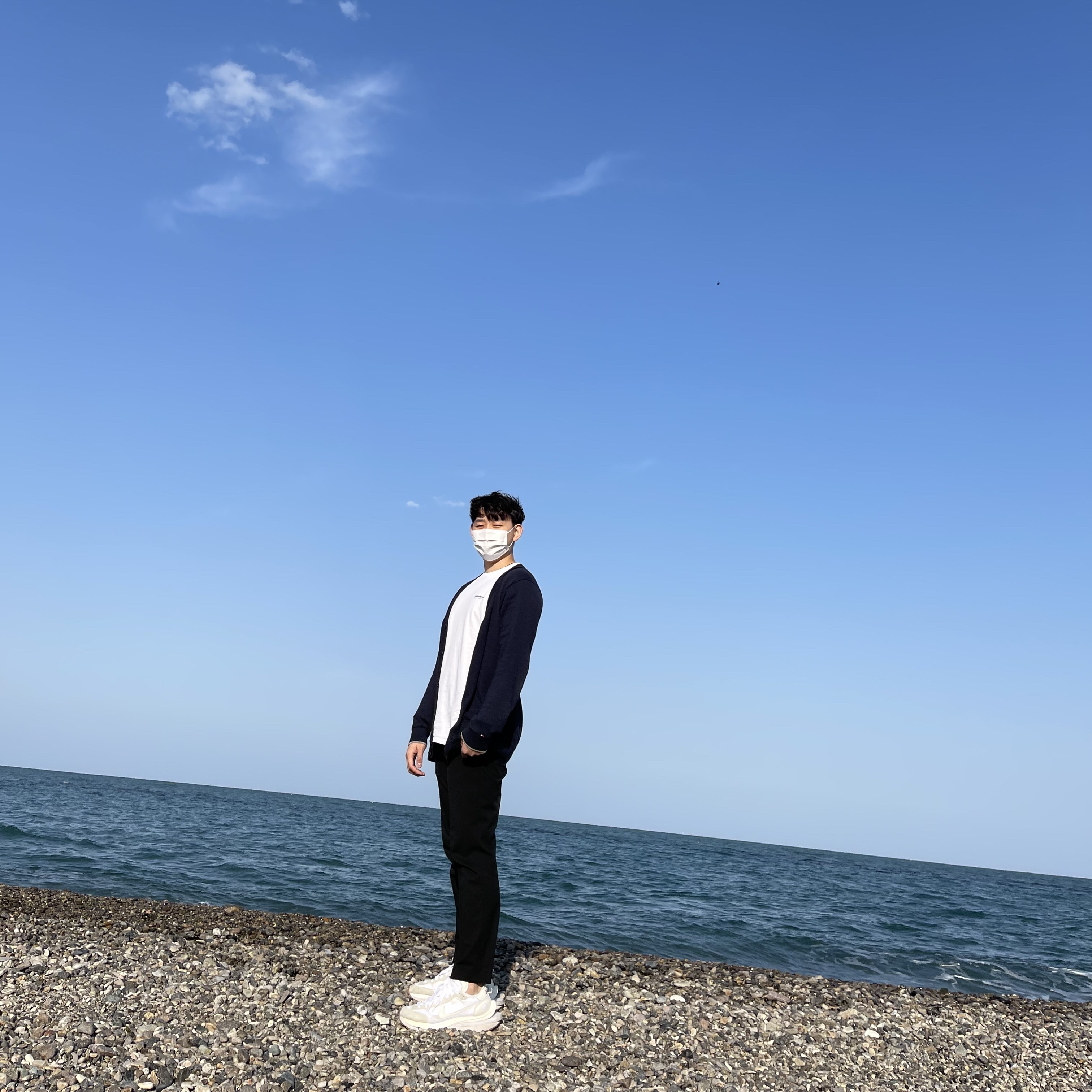 Nike x Sacai VaporWaffle White and Gum 착용 스타일
