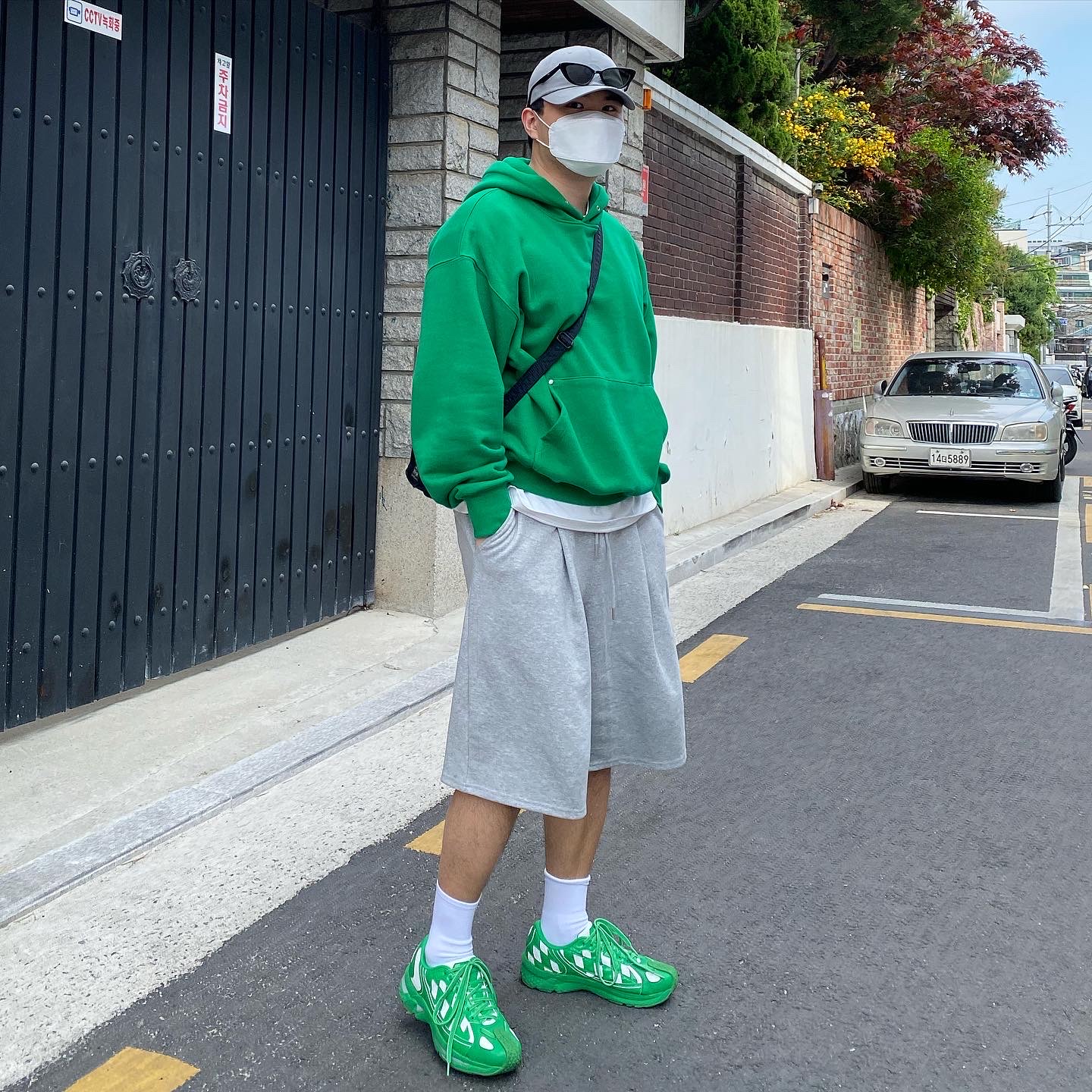 Asics x Kiko Kostadinov Gel-Kiril Cilantro 착용 스타일