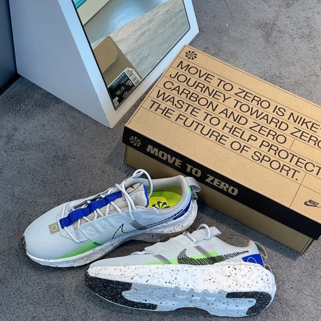 Nike Crater Impact Pure Platinum Electro Green 착용 스타일