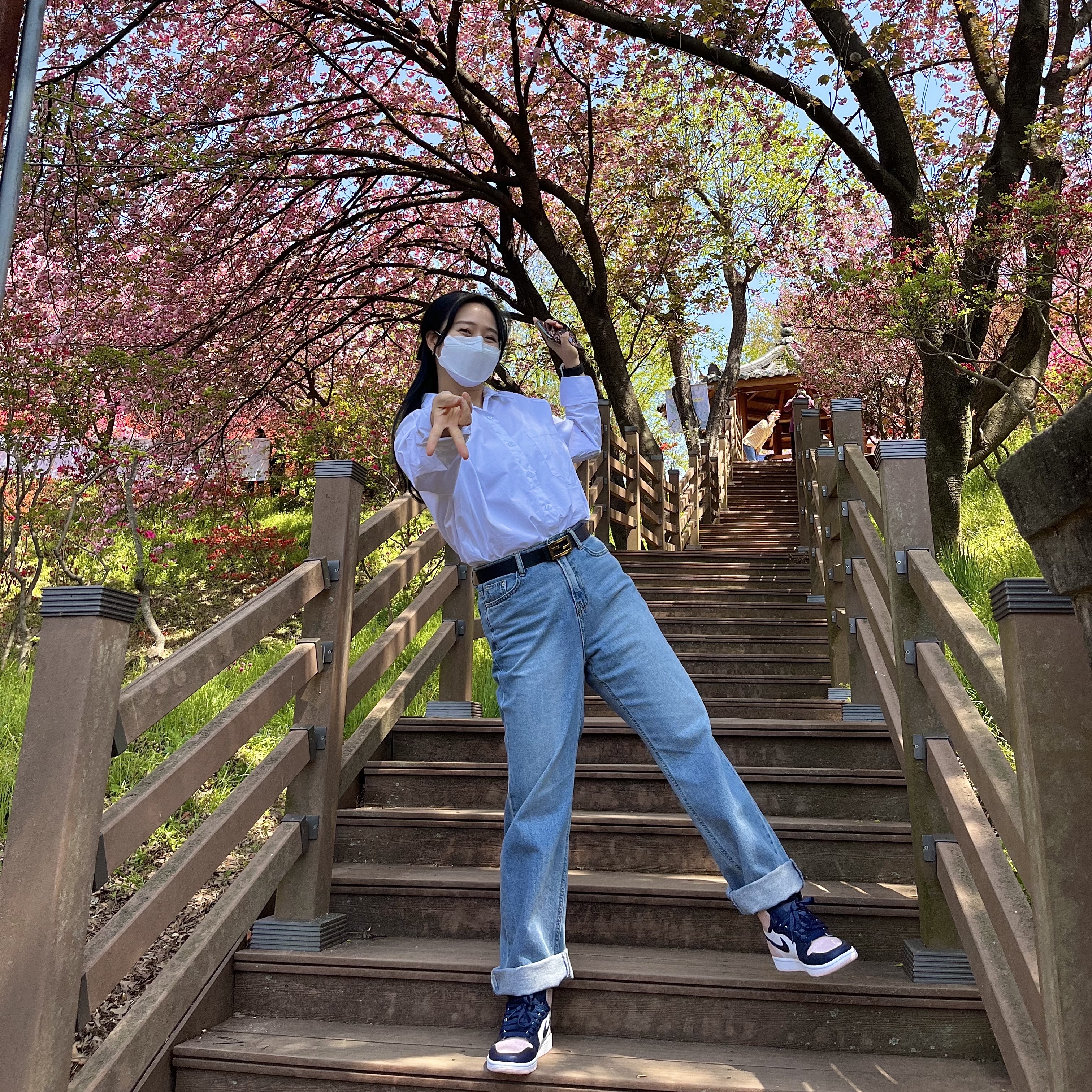 (W) Jordan 1 Retro High OG Atmosphere 착용 스타일