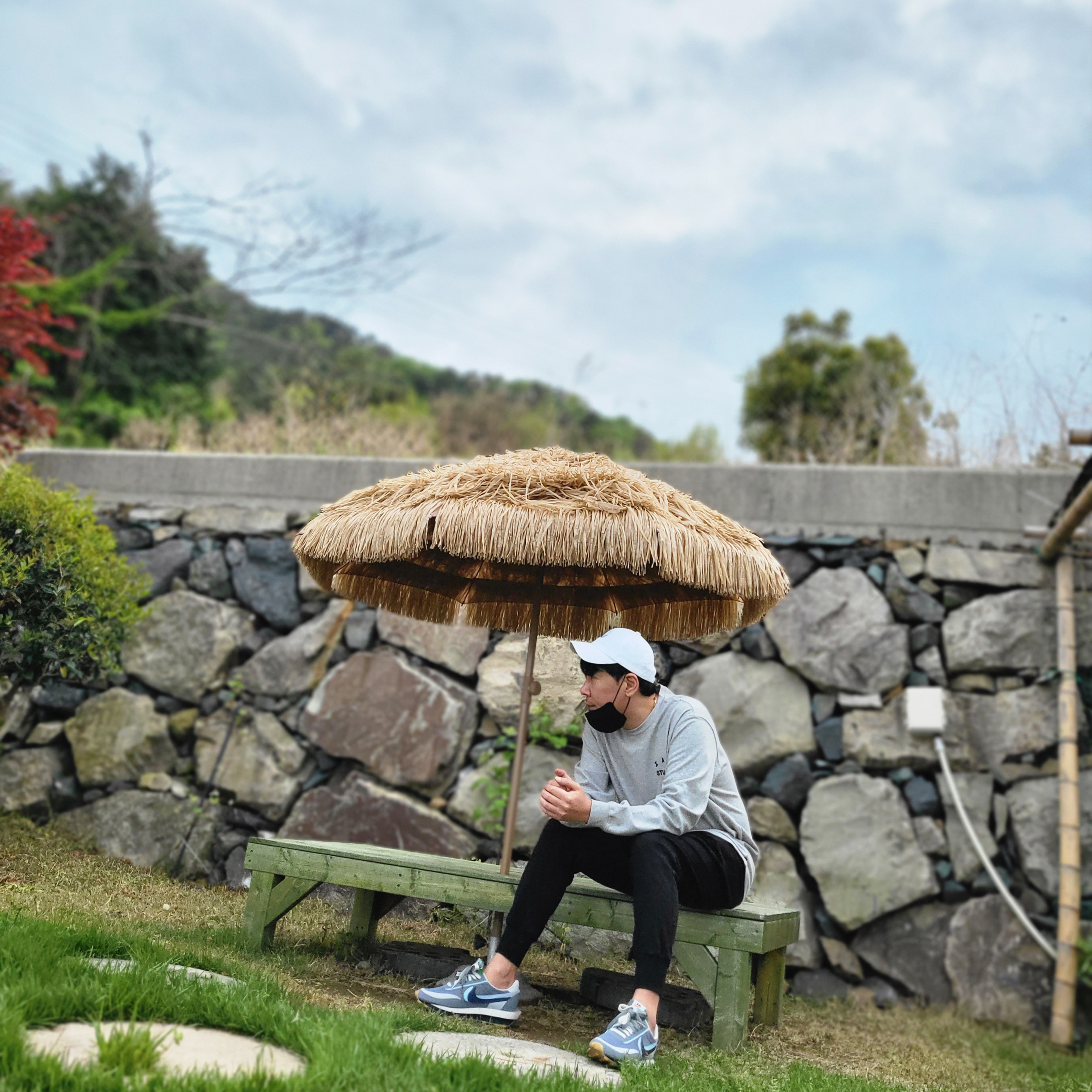 Nike x Sacai x Clot LDWaffle Cool Grey, IAB Studio Long Sleeve Gray 착용 스타일