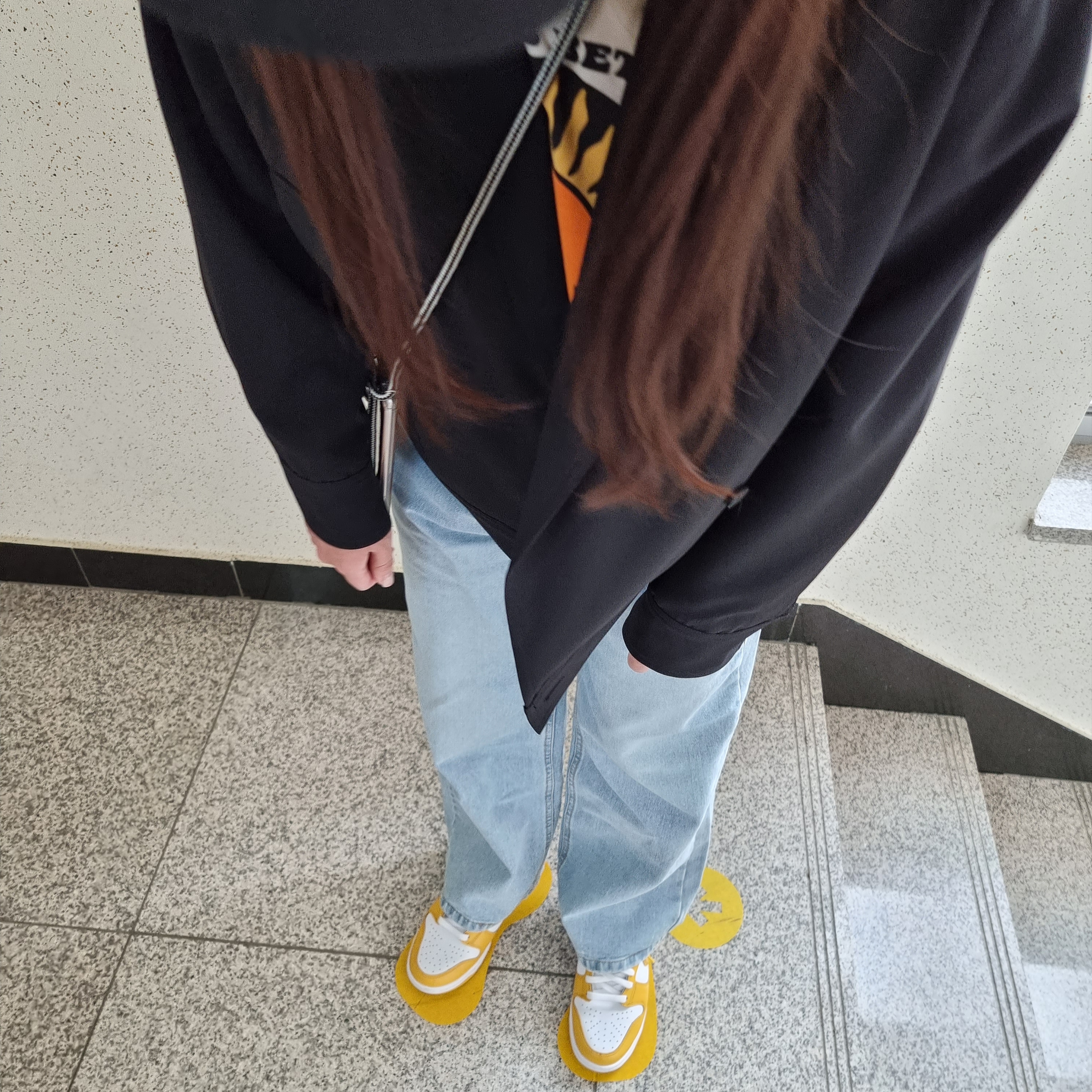 (W) Nike Dunk High Dark Sulfur 착용 스타일