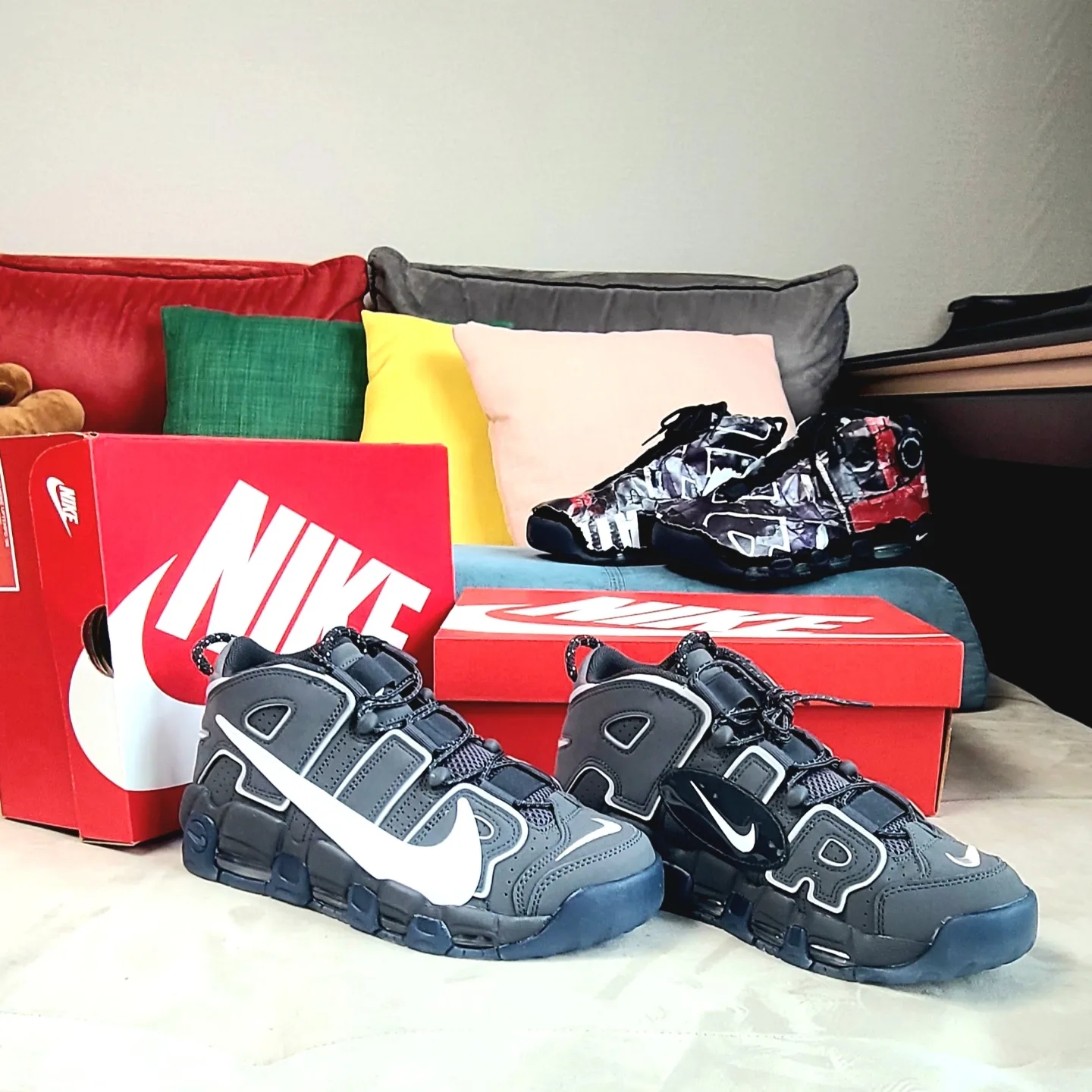 Nike Air More Uptempo 96 Copy and Paste 착용 스타일