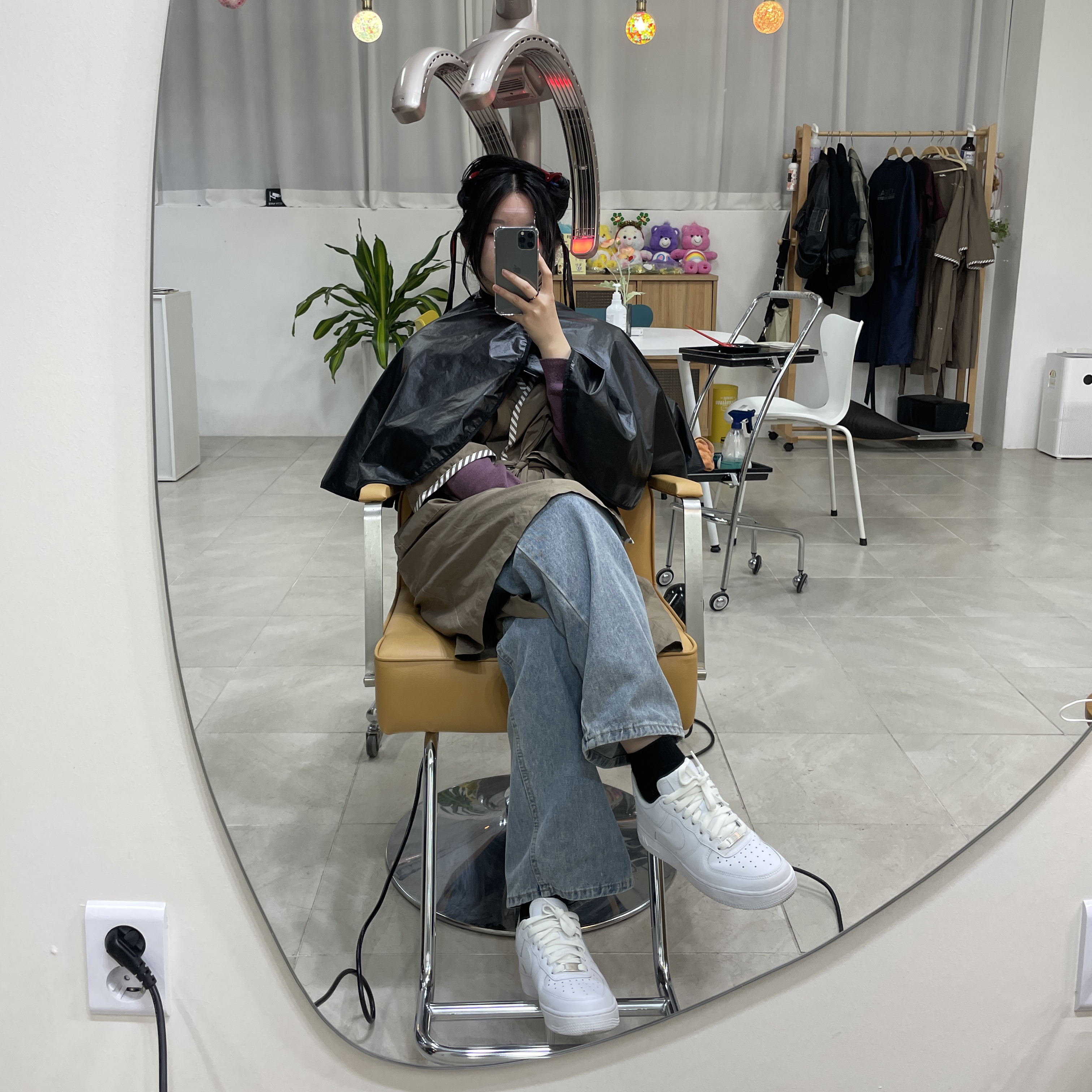 (W) Nike Air Force 1 '07 Low White 착용 스타일