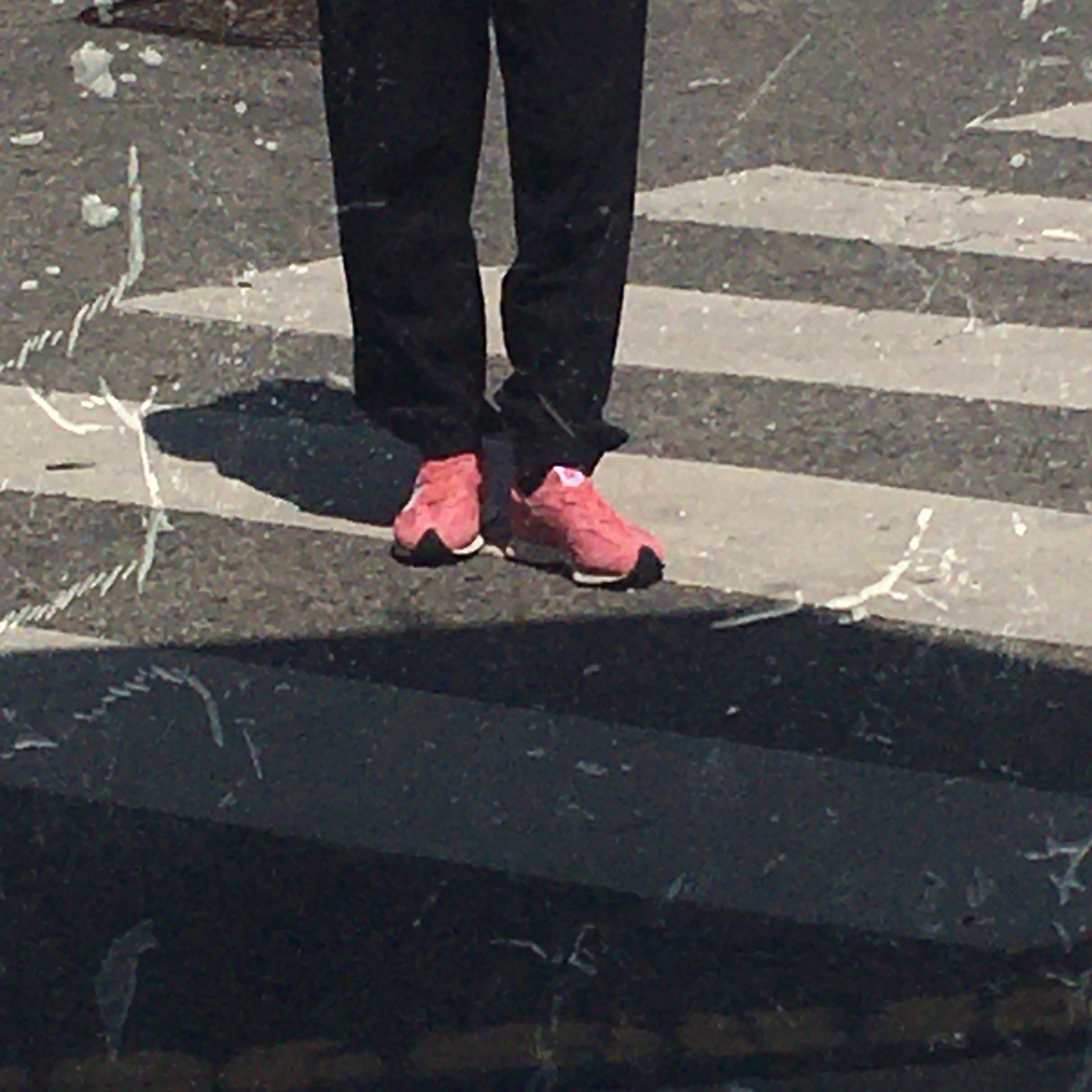 (PS) New Balance 327 Pink - W Wide 착용 스타일 - 4