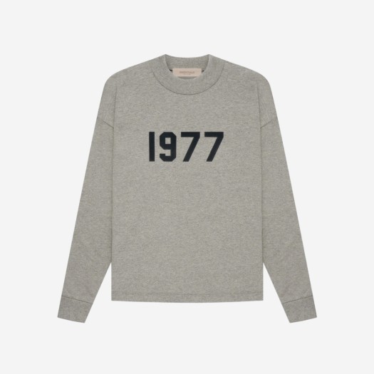 에센셜 1977 롱슬리브 티셔츠 다크 오트밀 - 22SS