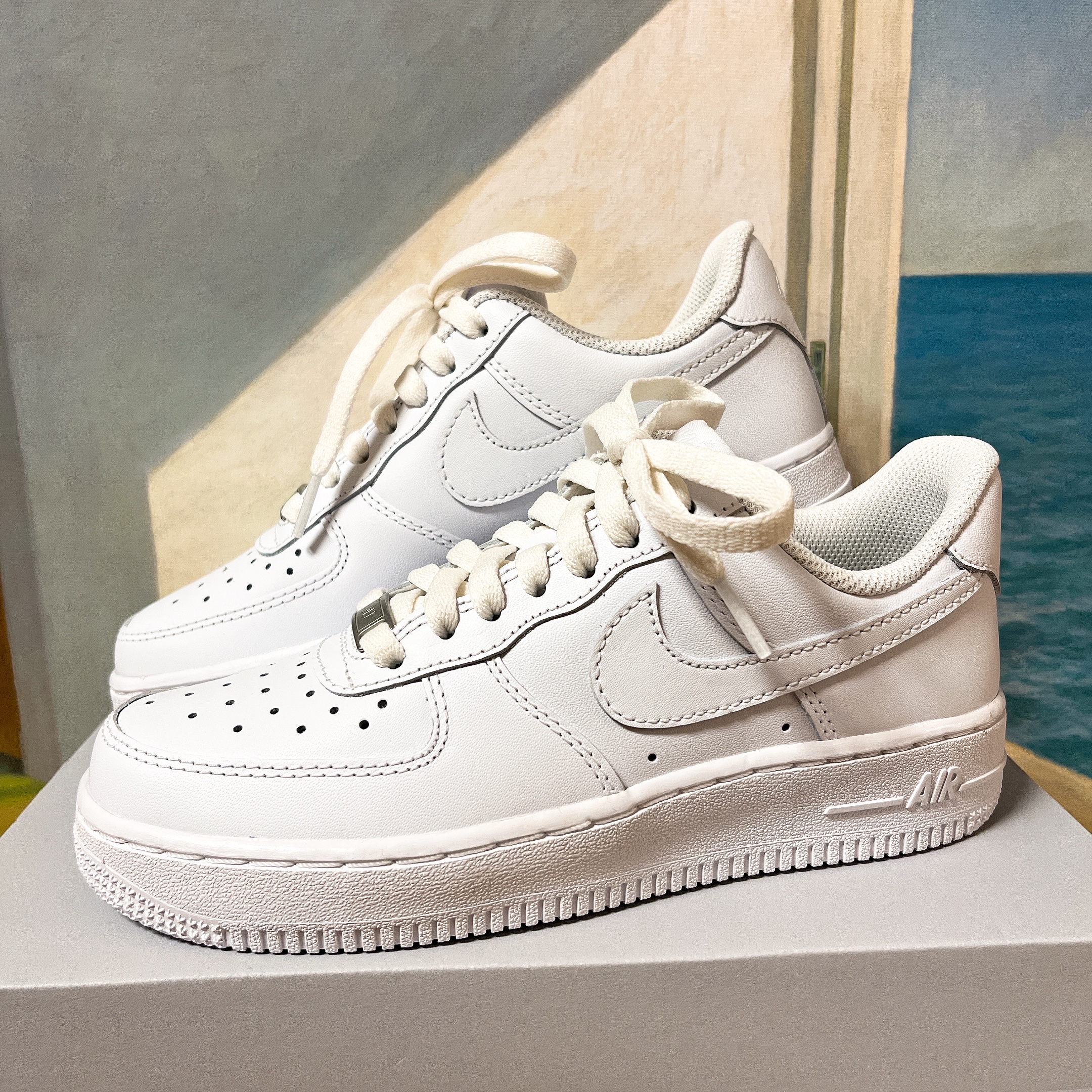 (W) Nike Air Force 1 '07 Low White 착용 스타일
