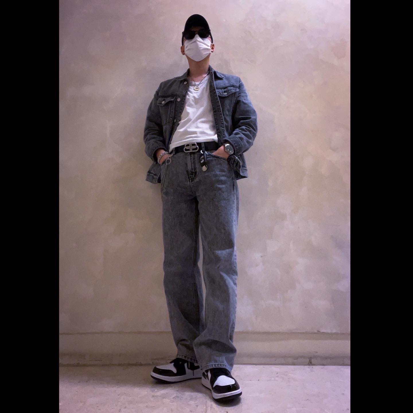 Jordan 1 Mid SE ASW Black 착용 스타일 - 2