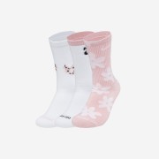 (Kids) Nike Everyday Plus Socks Pink (3 Pack/Korean Ver.)