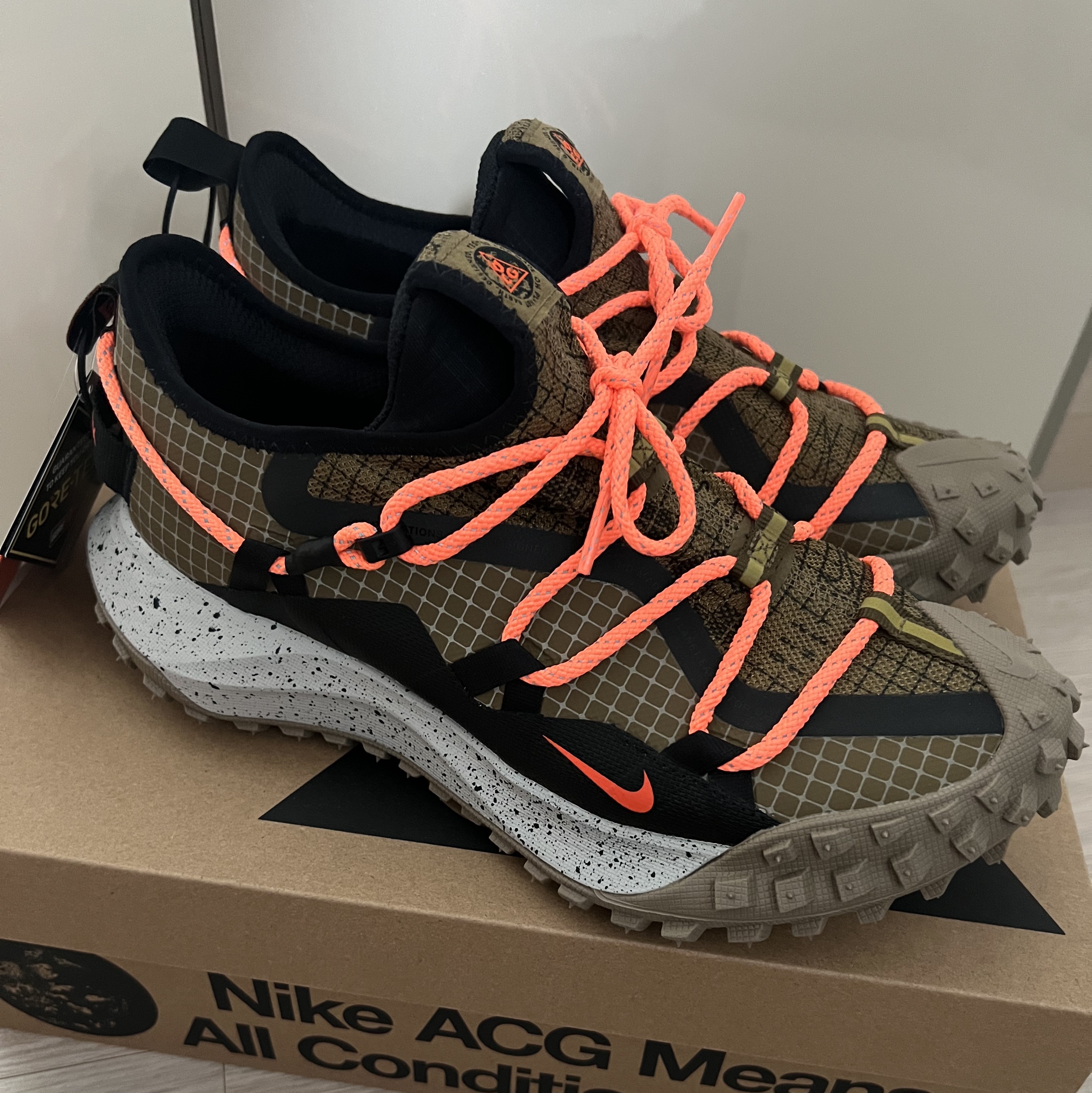 Nike ACG Mountain Fly Low Gore-Tex SE Hazel Rush 착용 스타일