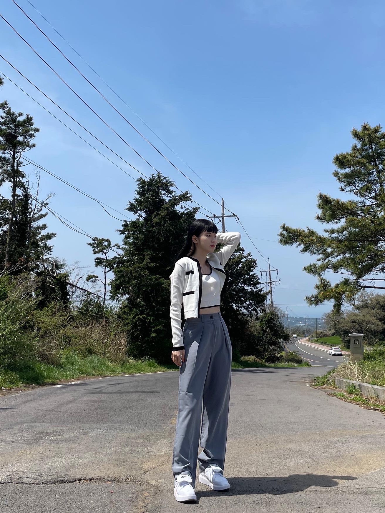 Nike x Peaceminusone Kwondo1 White 착용 스타일 - 3