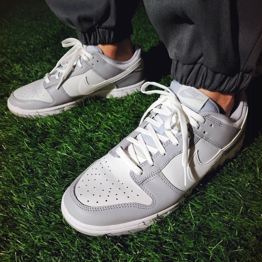 Nike Dunk Low Retro Wolf Grey 착용 스타일 - 5