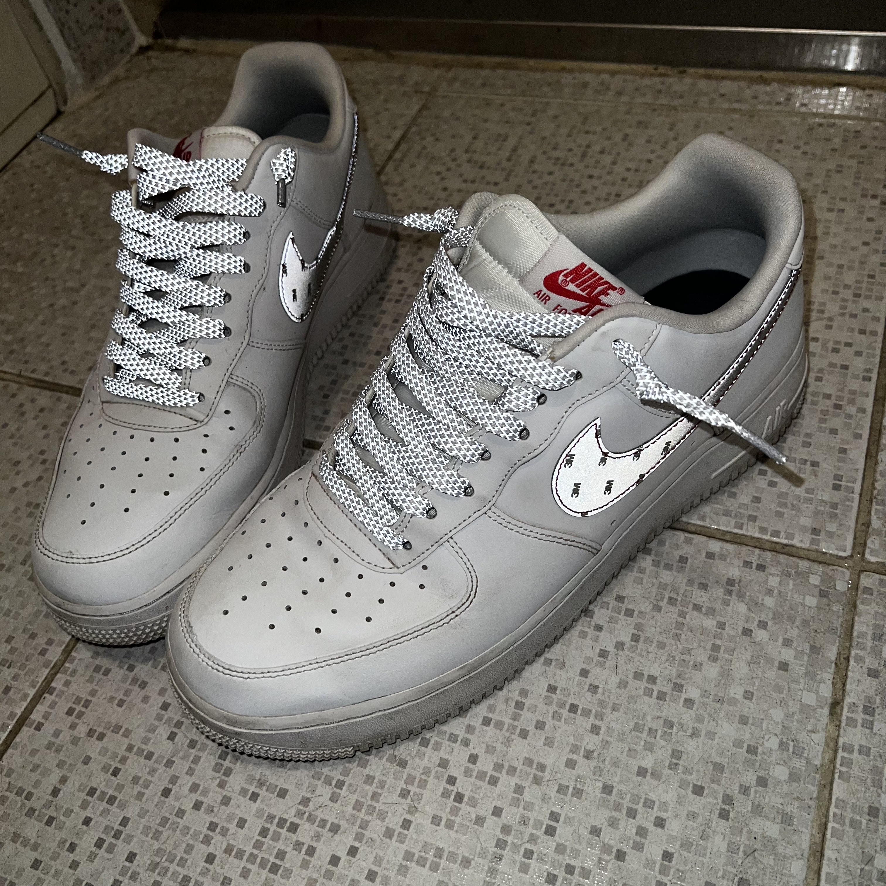 Nike Air Force 1 '07 3M White 착용 스타일