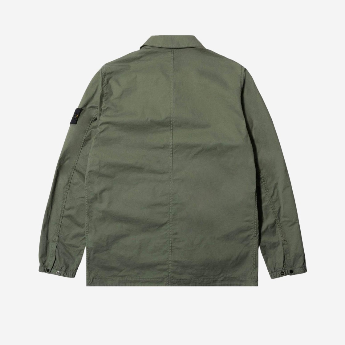 Stone Island 10610 Stretch Cotton Gabardine Overshirt Olive - 21FW 상세 이미지 2