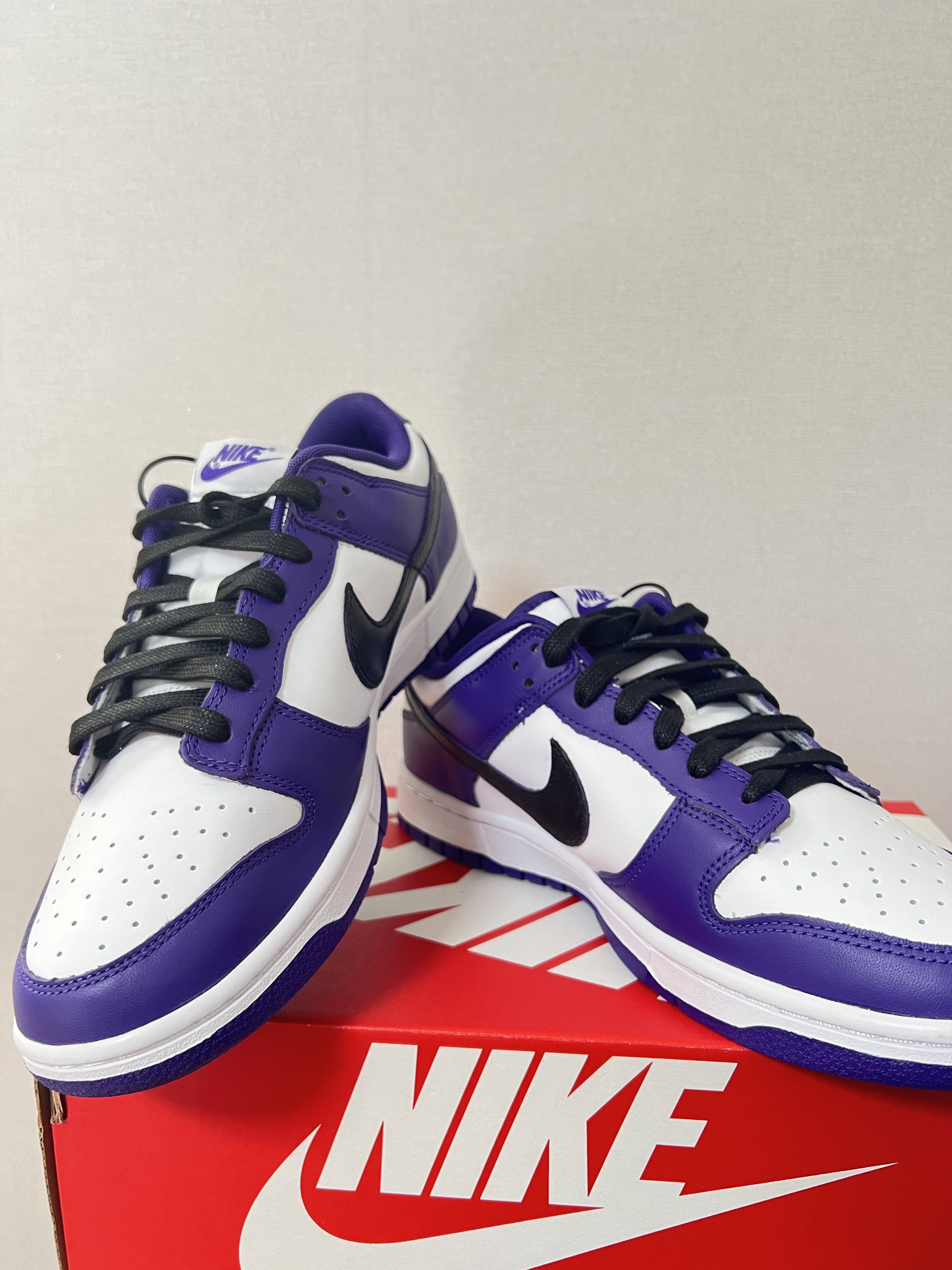 Nike Dunk Low Retro Championship Court Purple 착용 스타일