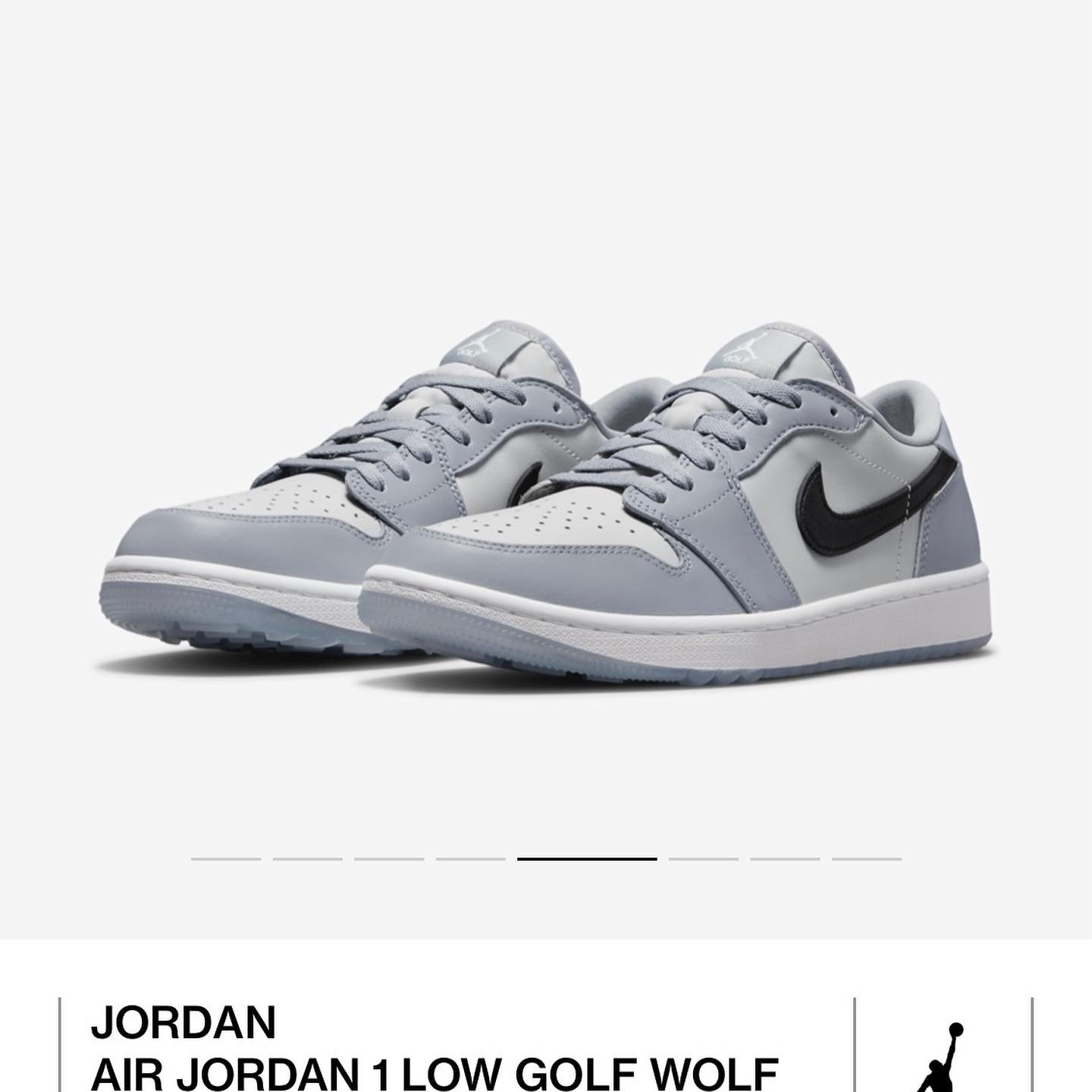 Jordan 1 Low Golf Wolf Grey 착용 스타일 - 1