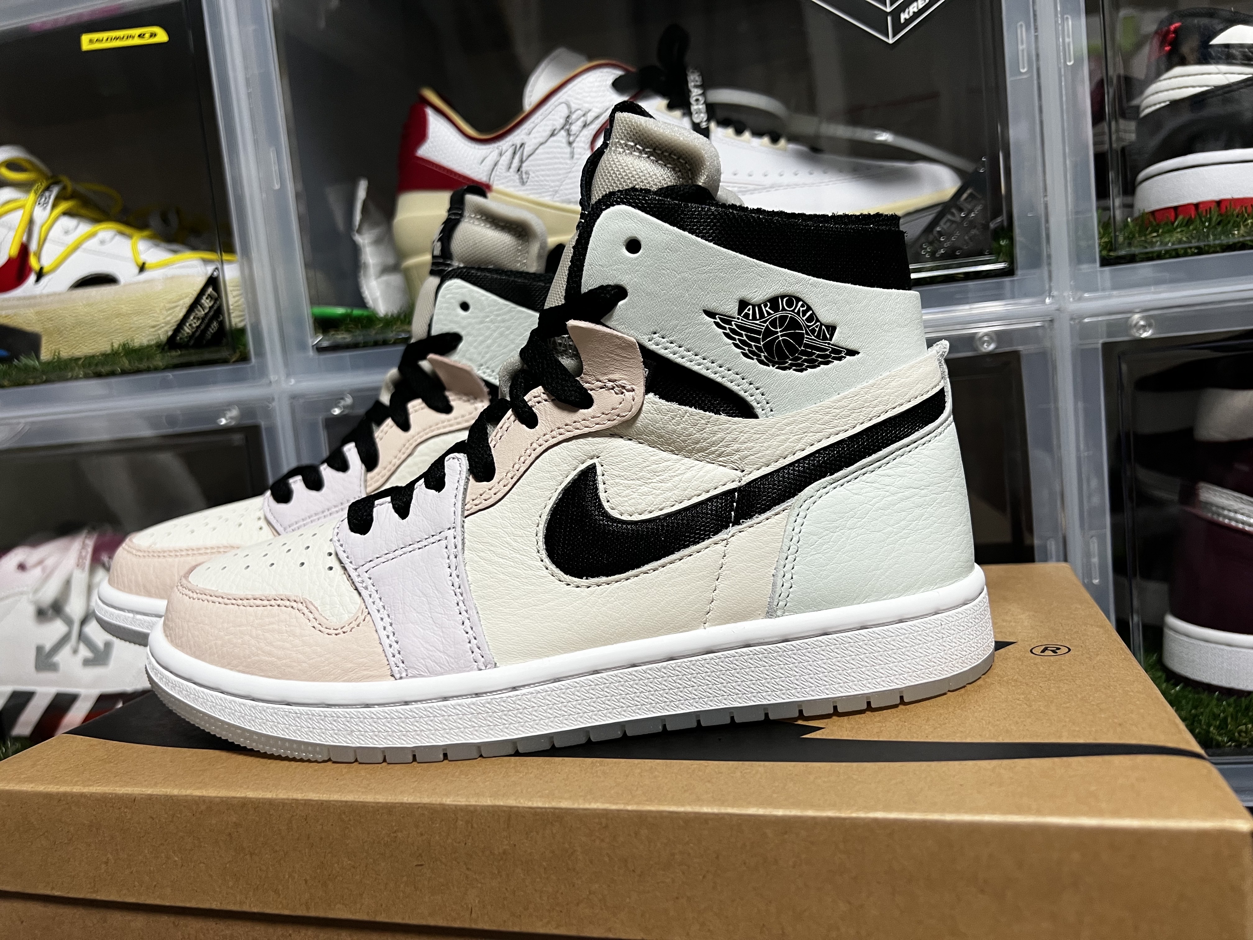 (W) Jordan 1 Zoom Air CMFT Pale Ivory 착용 스타일 - 4