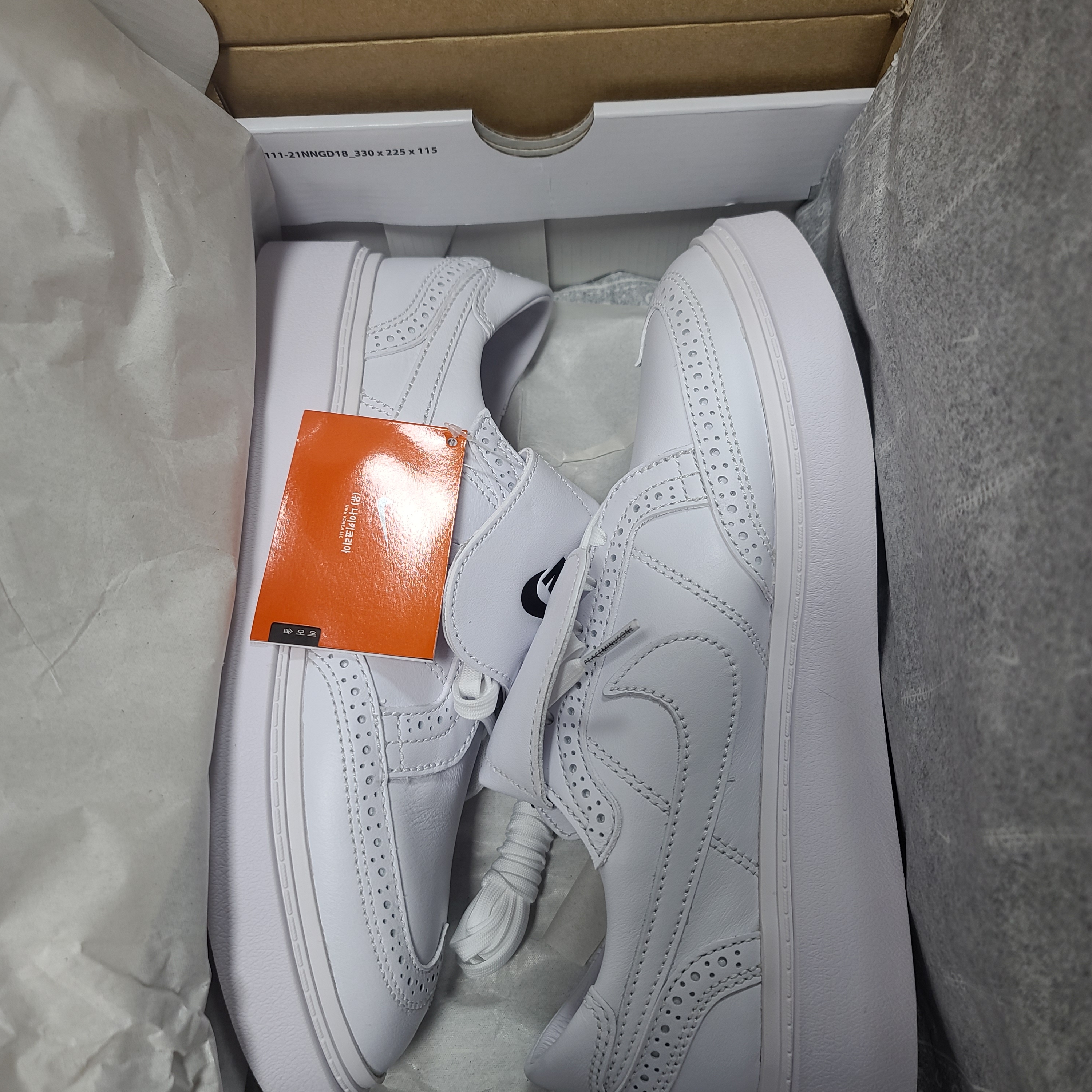 Nike x Peaceminusone Kwondo1 White 착용 스타일 - 2