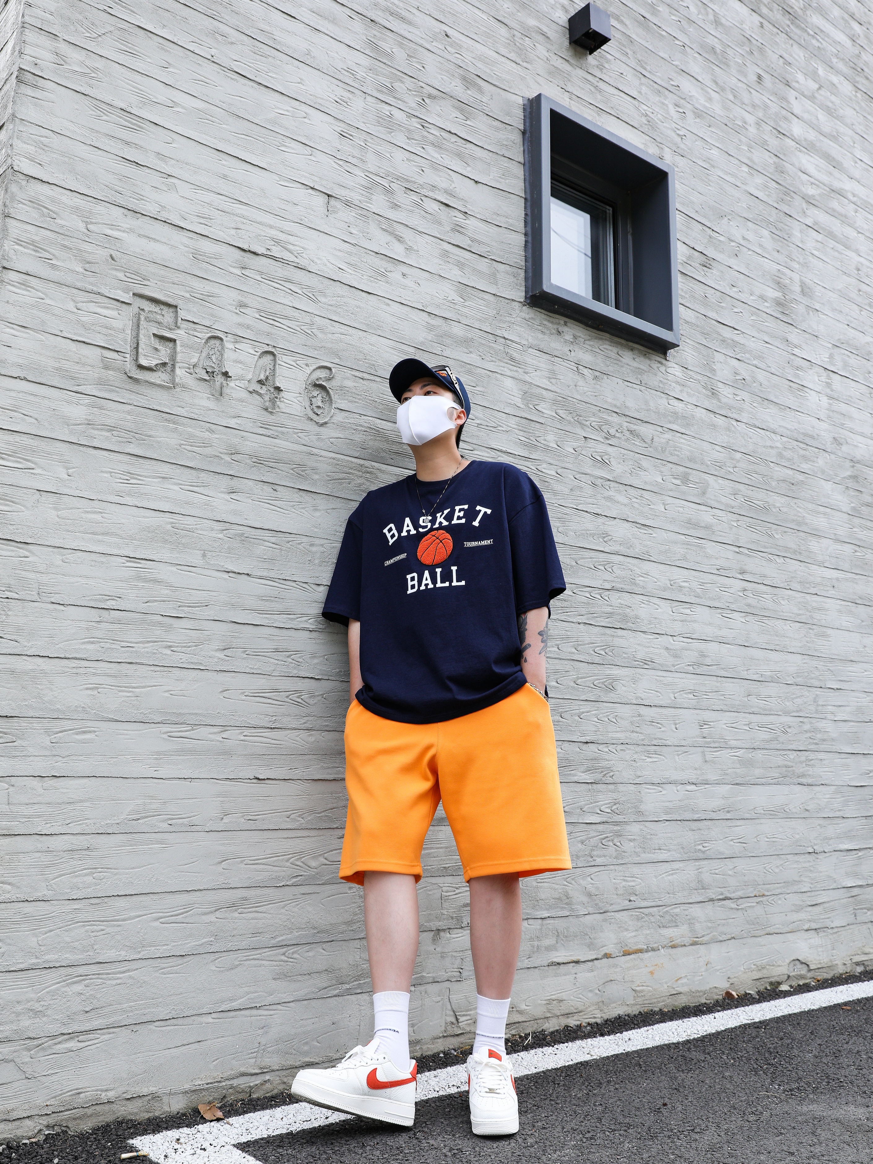 Nike Air Force 1 '07 Craft Mantra Orange 착용 스타일 - 1