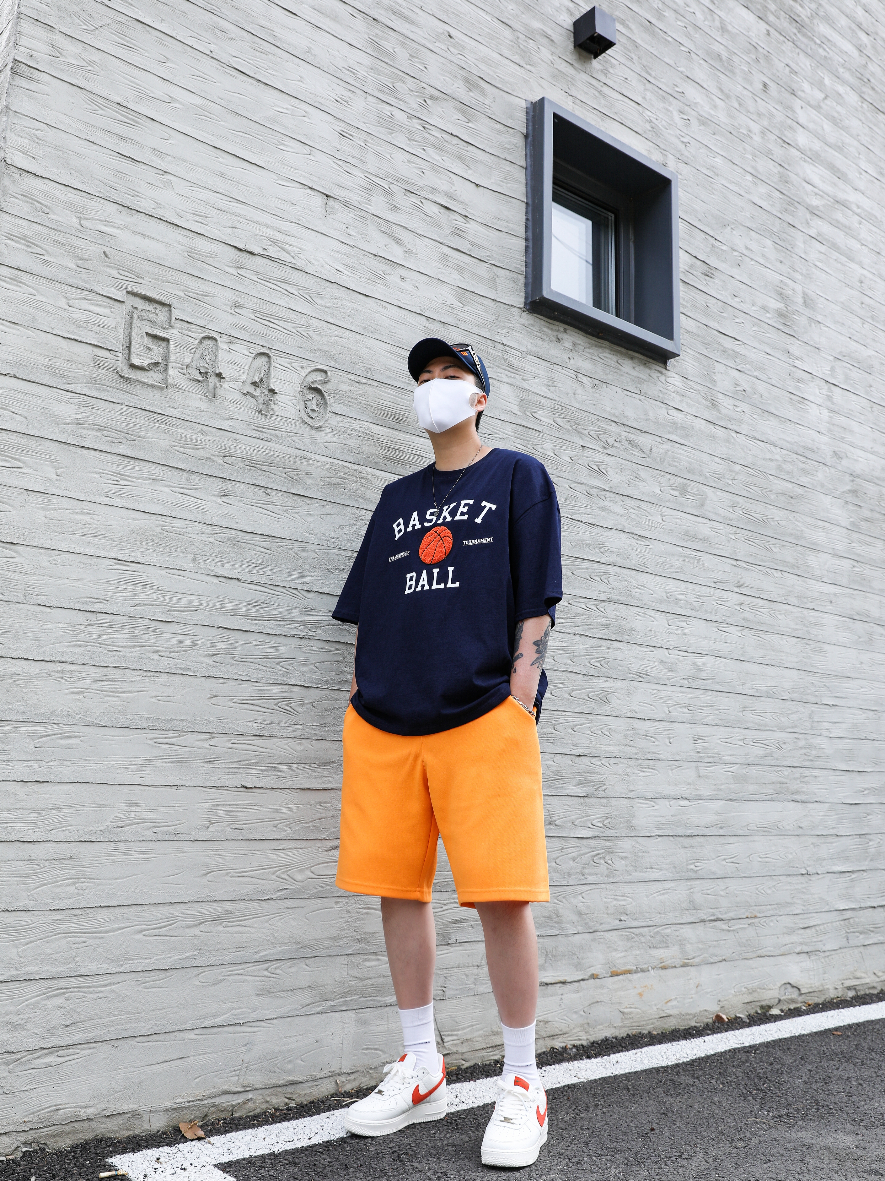 Nike Air Force 1 '07 Craft Mantra Orange 착용 스타일 - 2
