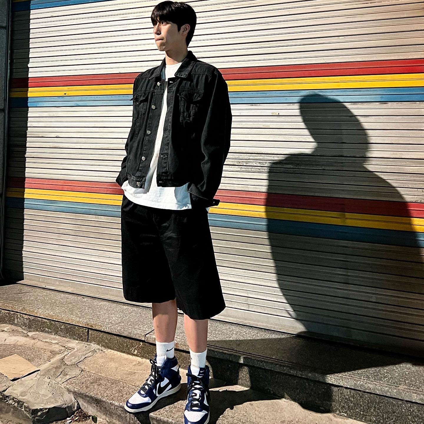 Nike x Ambush Dunk High Deep Royal Blue 착용 스타일 - 2